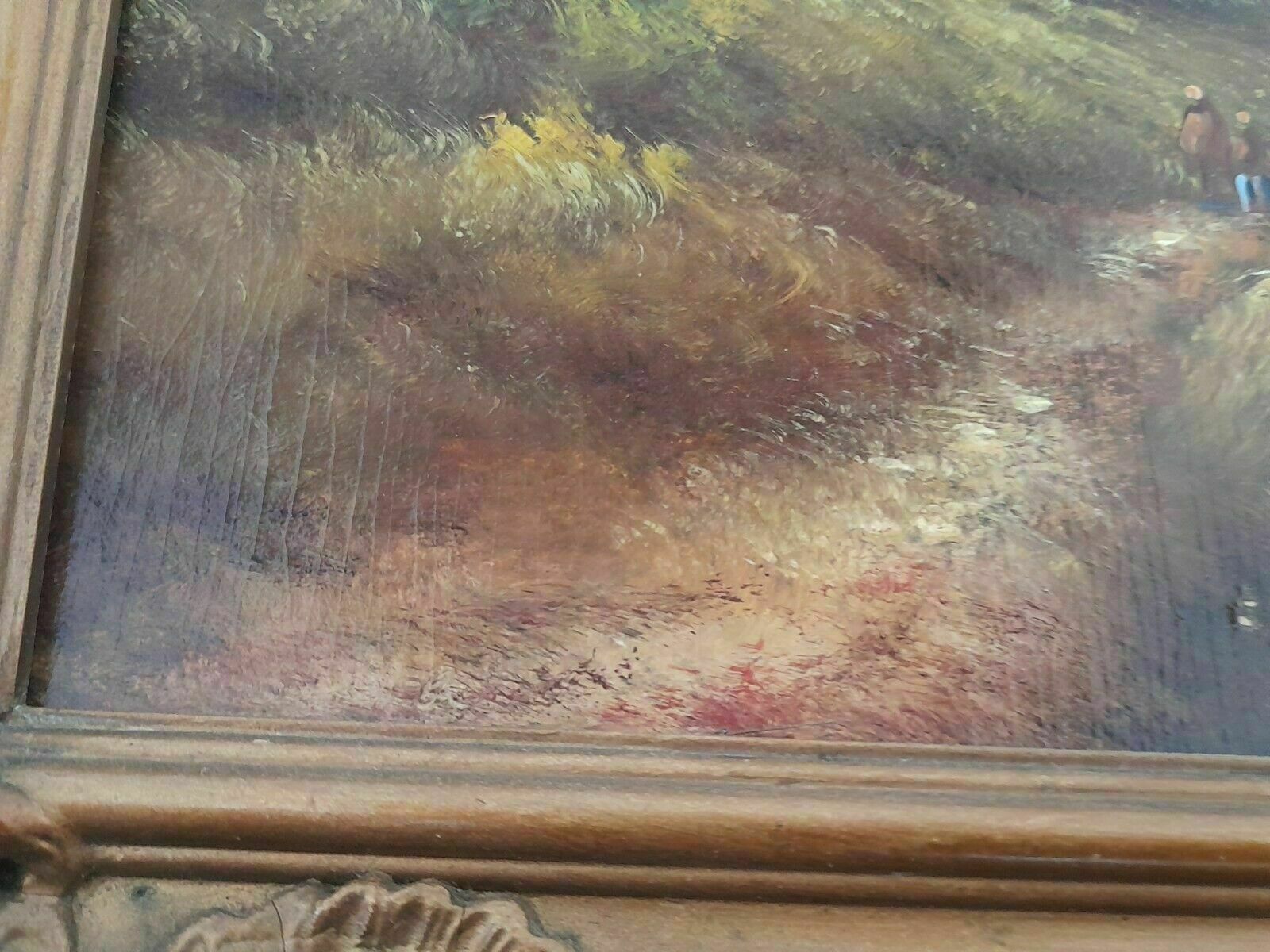 Painting Highland Scene Oil On Board 19th Century photo buy