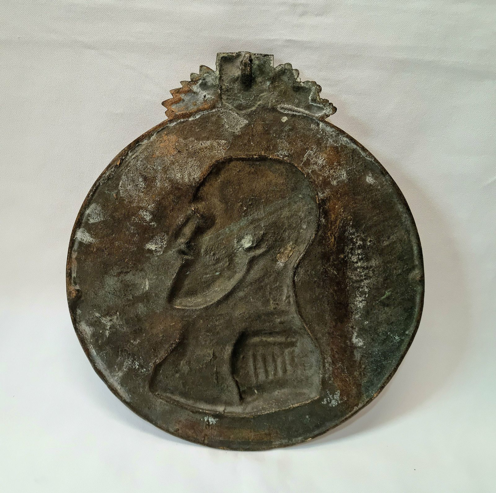 photo for sale A Scarce Late 19th Century Antique Bronze Signed Plaque Of Emperor Tsar Alexander III (1845 1894) By Armand Bargas 1894