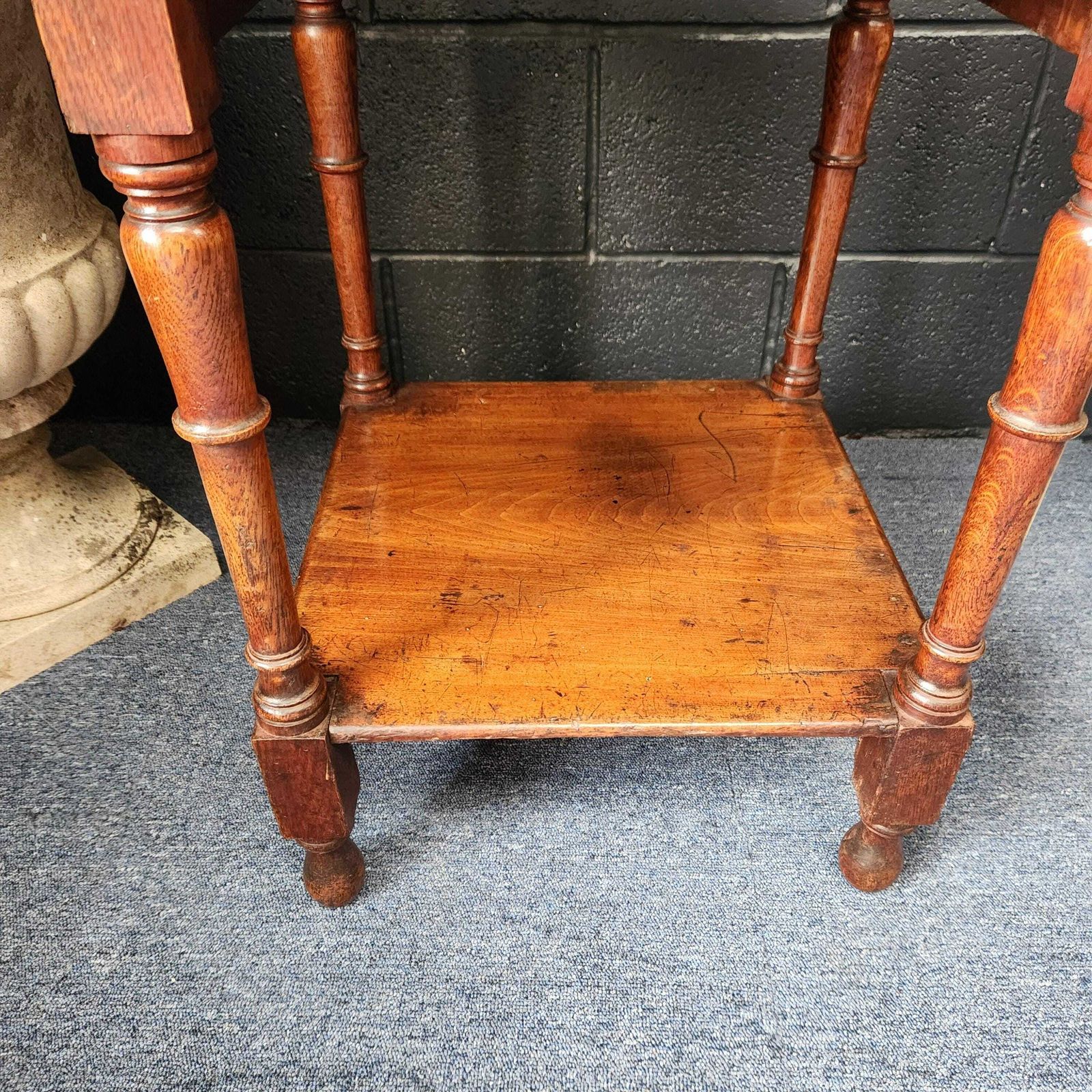 photo furniture 19thc Oak What Not, 1800s, Antique