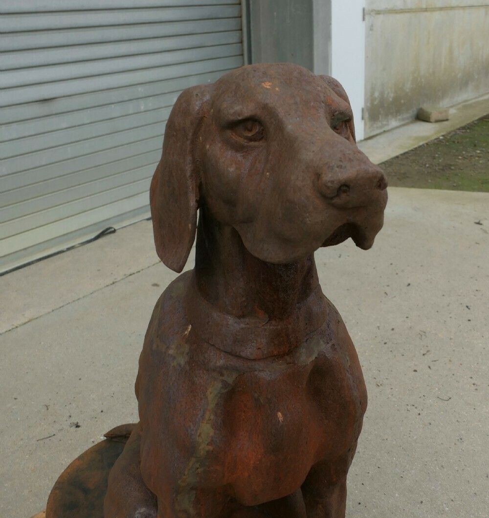 Cast Iron Statue Of A Hunting Dog Retrieving A Pheasant photo 2280.0