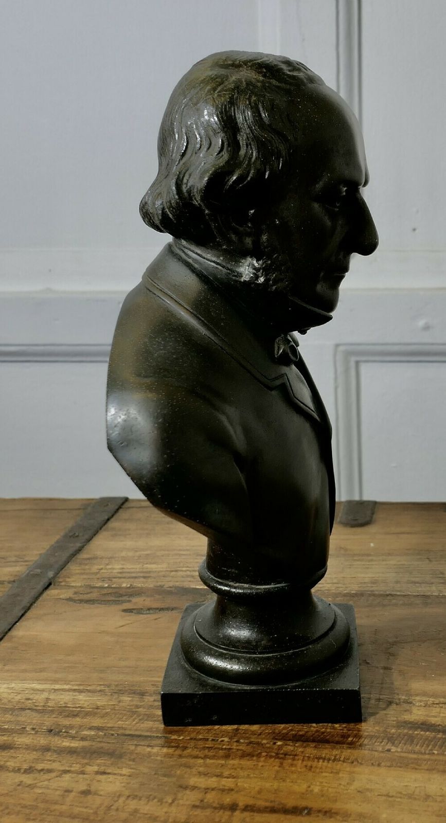 Bronze Finish Spelter Bust William Ewart Gladstone Frs Fss photo Art