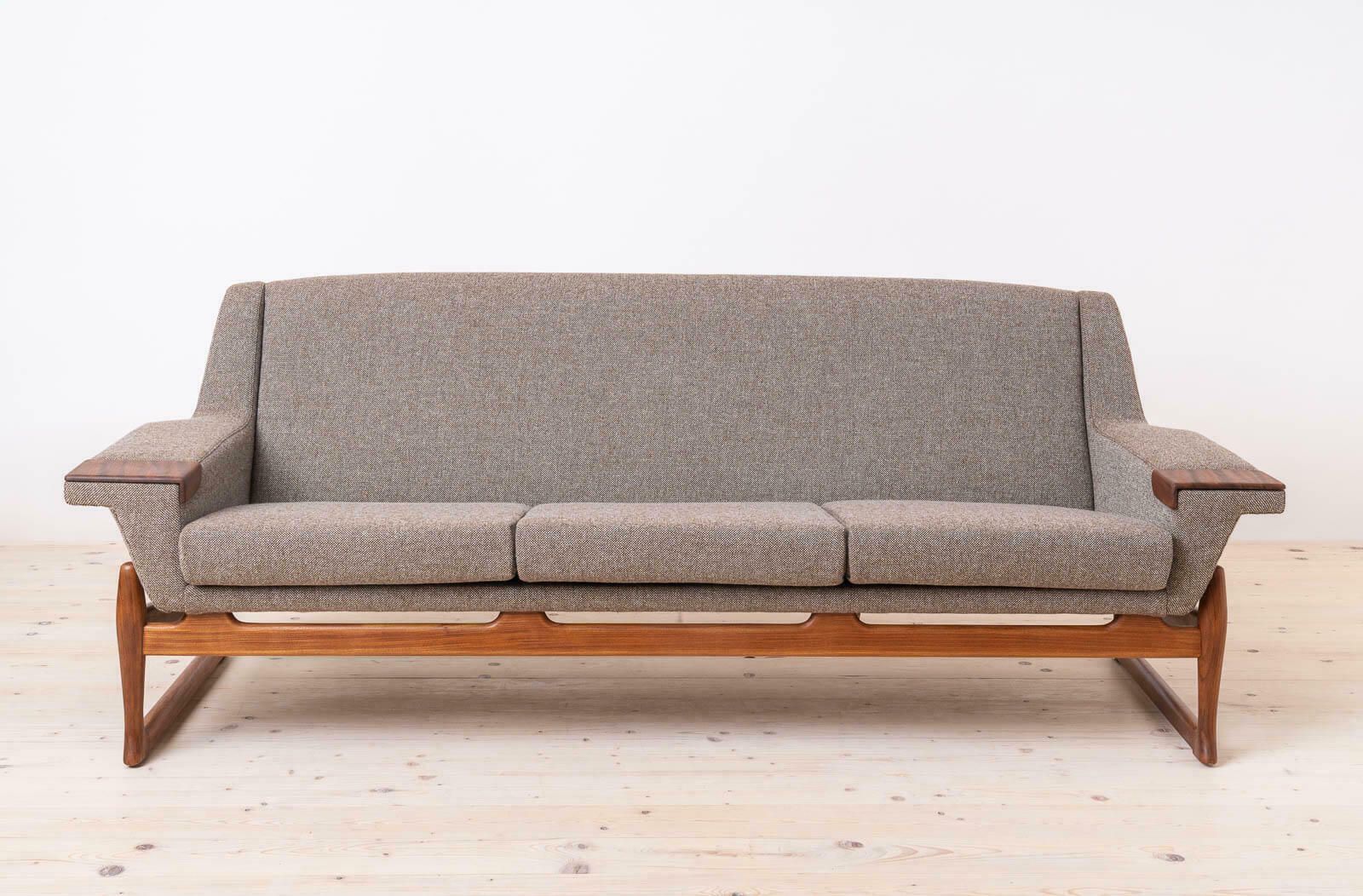 Johannes Andersen Sofa Excellent For Ab Trensums Fåtöljfabrik, Reupholstered In Kvadrat photo furniture