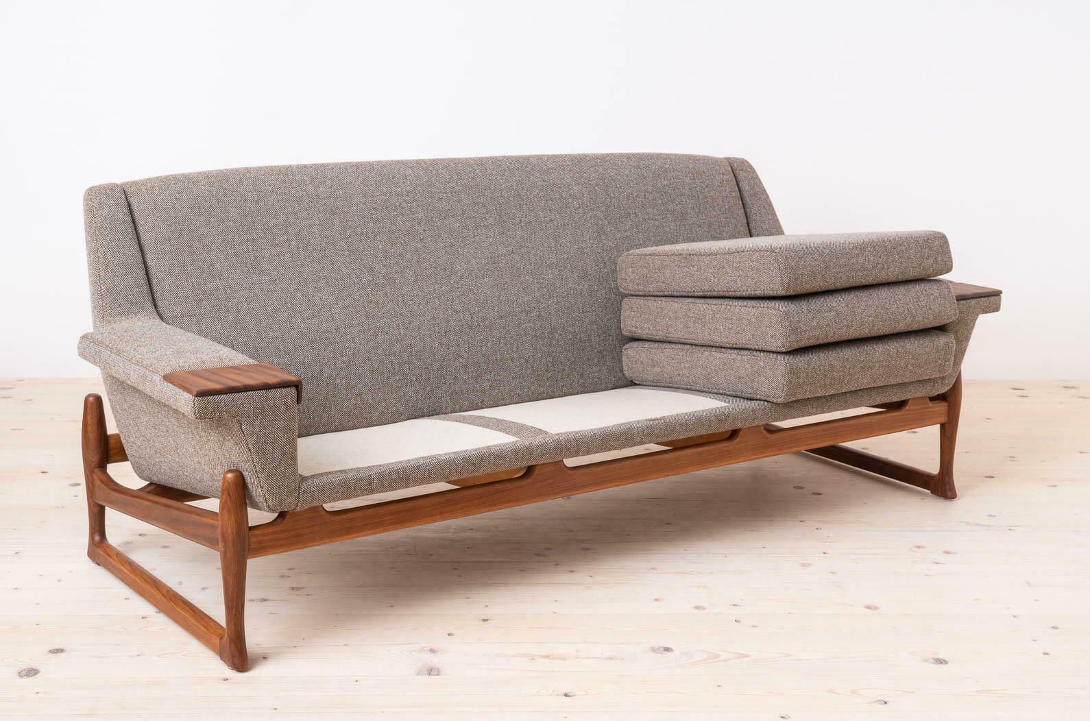Johannes Andersen Sofa Excellent For Ab Trensums Fåtöljfabrik, Reupholstered In Kvadrat photo buy