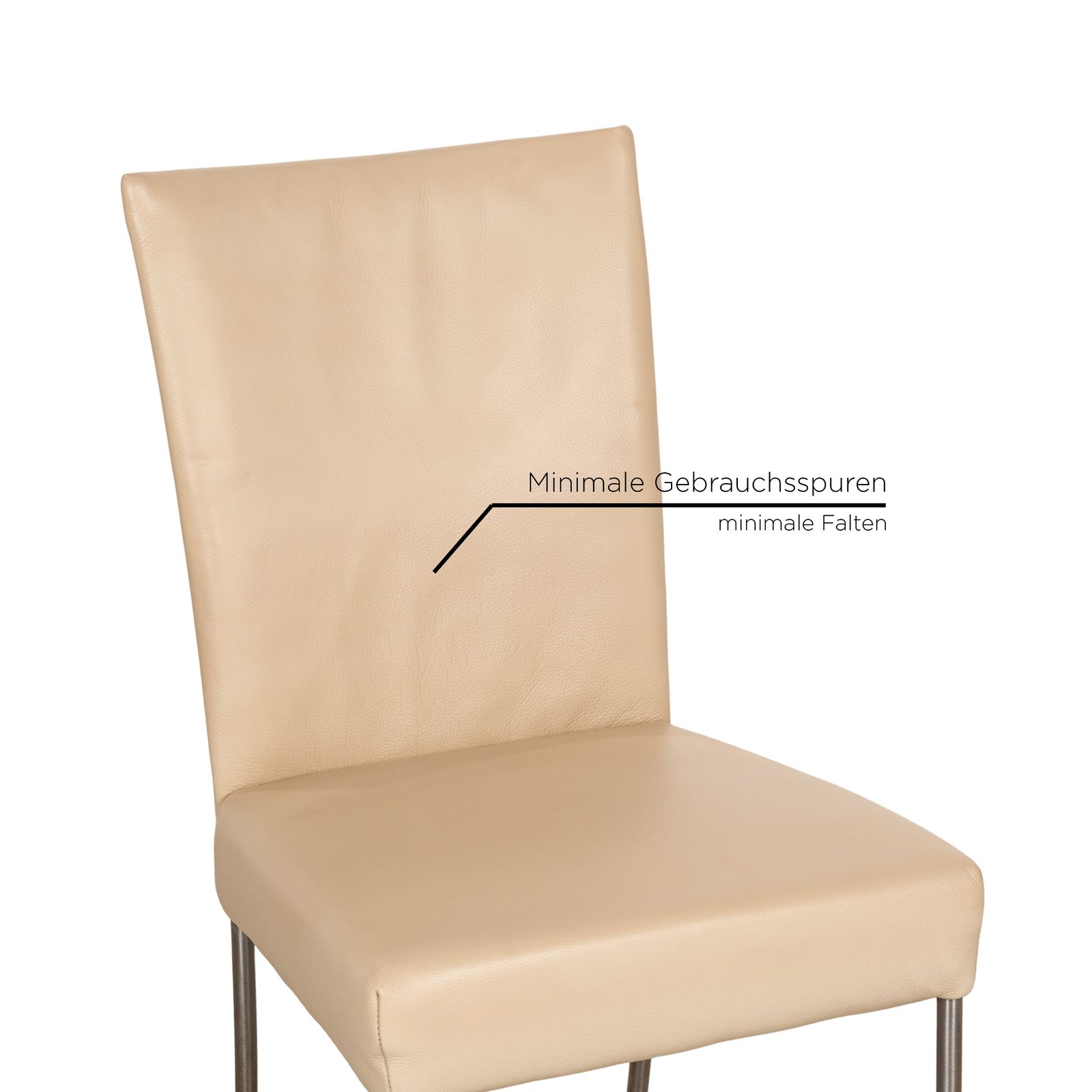 Set Of 8 Bert Plantagie Leather Chairs Beige Dining Room photo Furniture