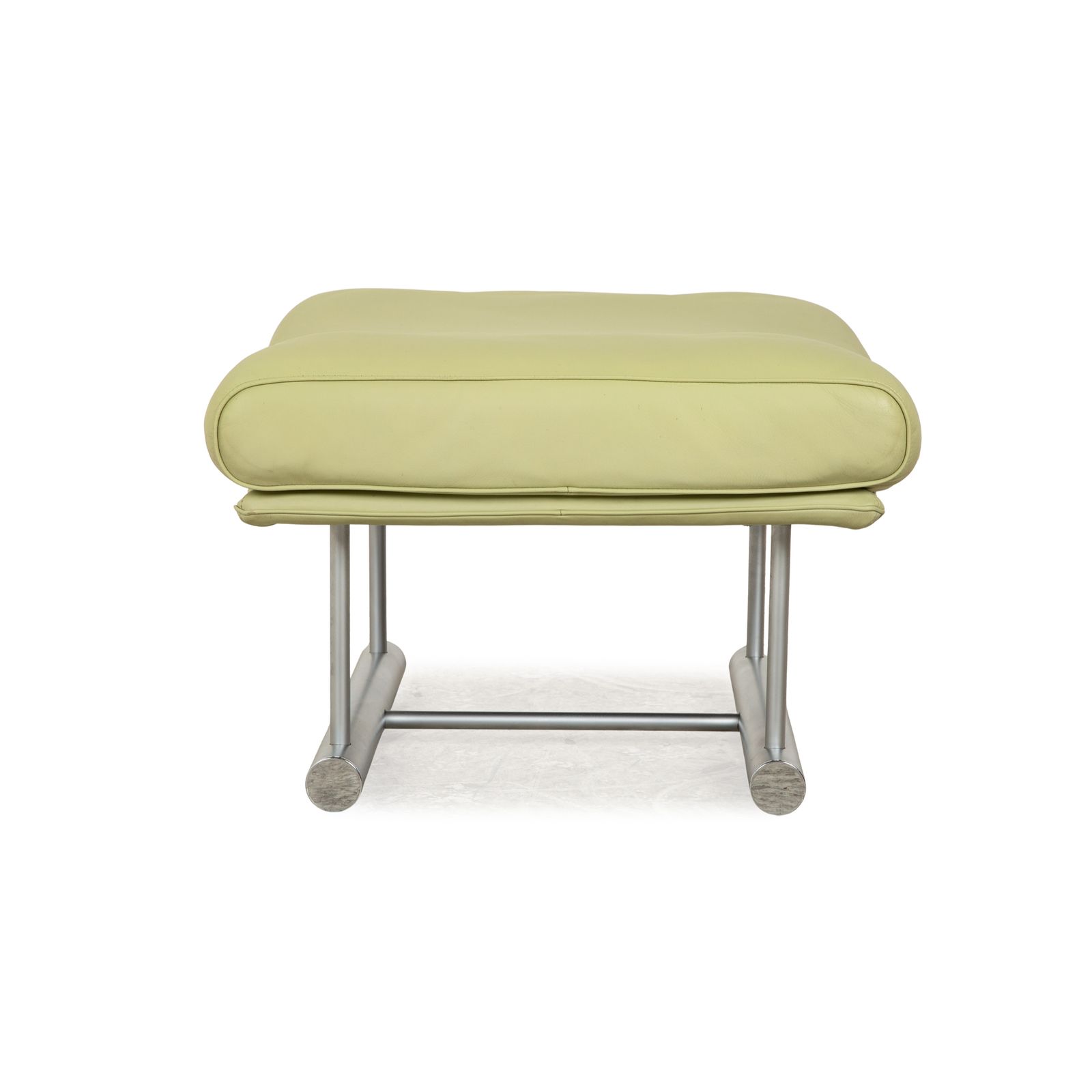 Tabouret Rolf Benz 6500 en cuir vert et jaune photo buy
