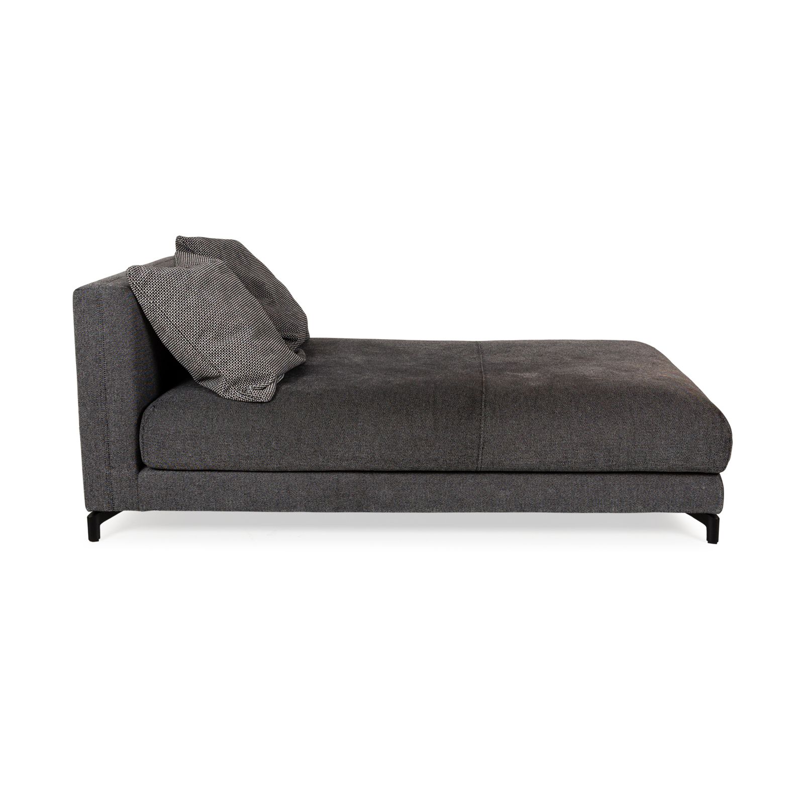 Rolf Benz Nuvola Fabric Lounger Grey Black Daybed photo vintage