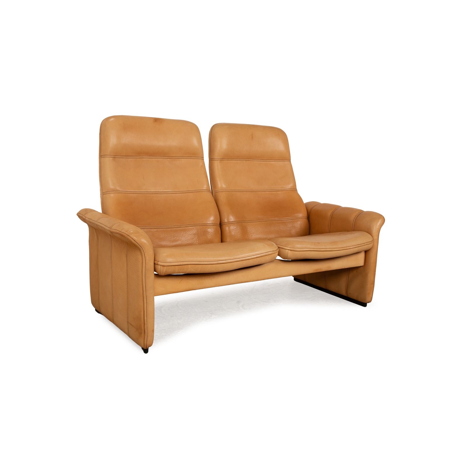 Canapé 2 places De Sede DS 50 en cuir beige photo vintage
