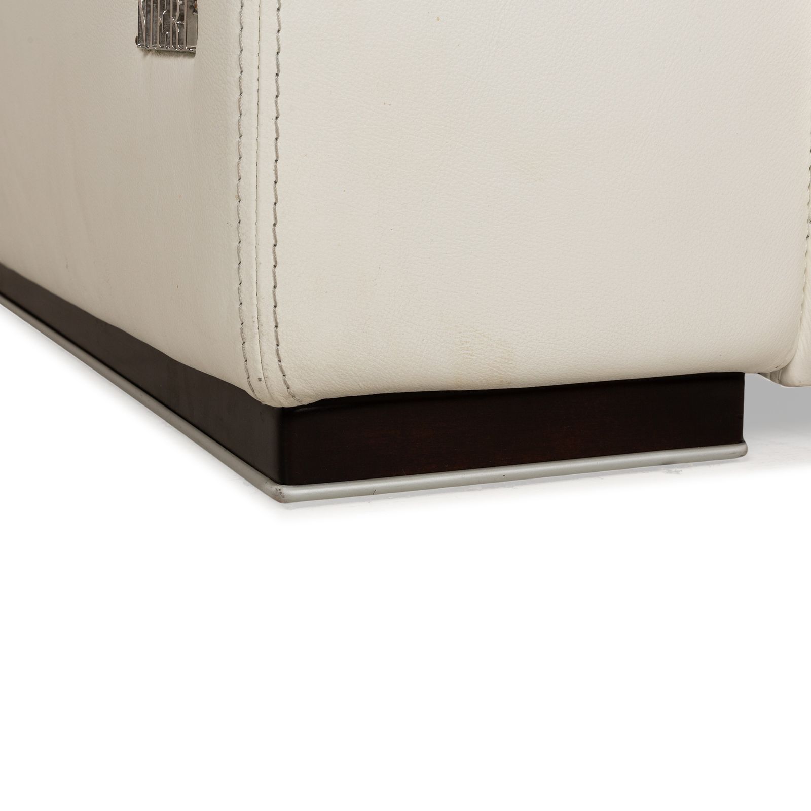 Nieri Leather Two Seater White Sofa photo Furniture