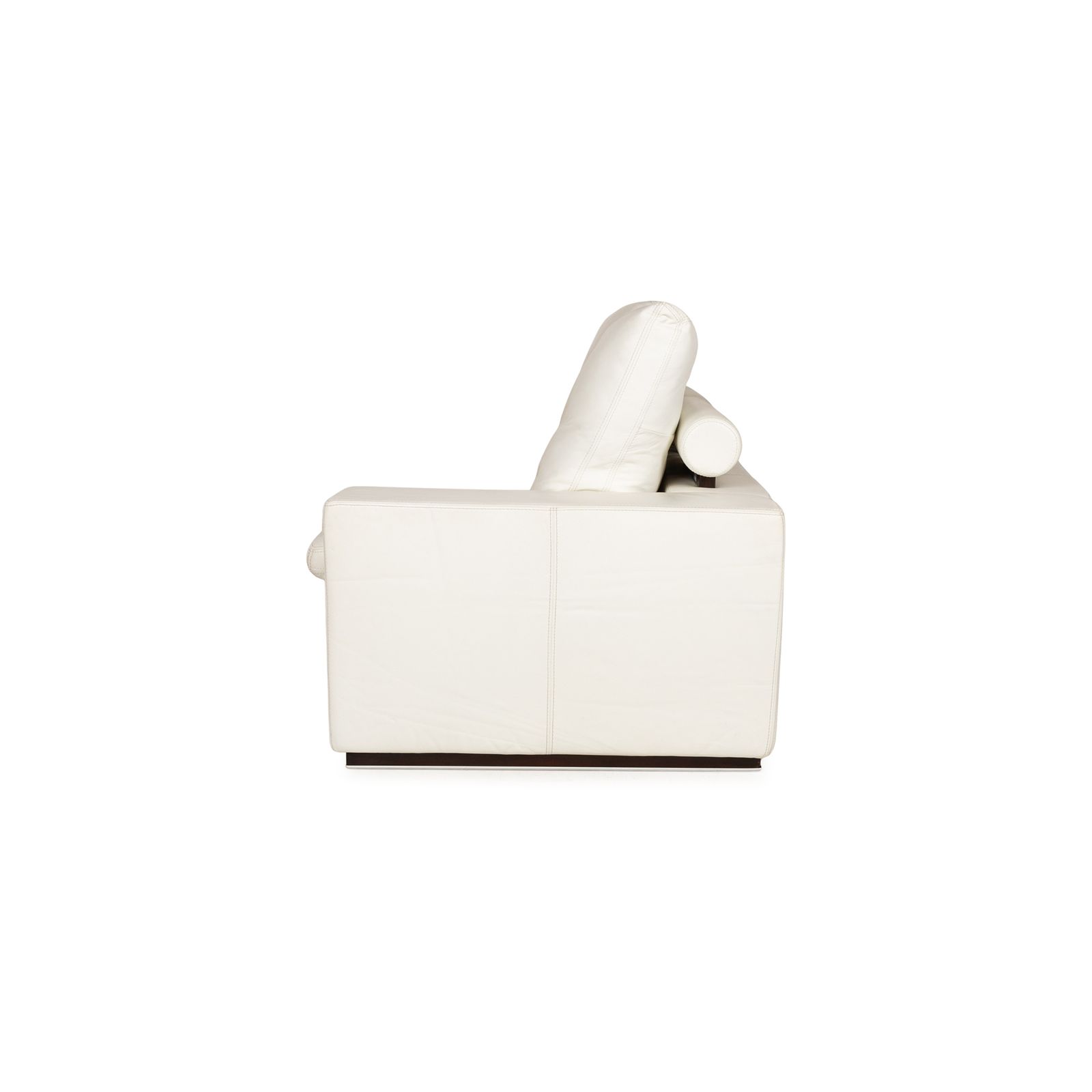 Furniture Nieri Leather Two Seater White Sofa photo