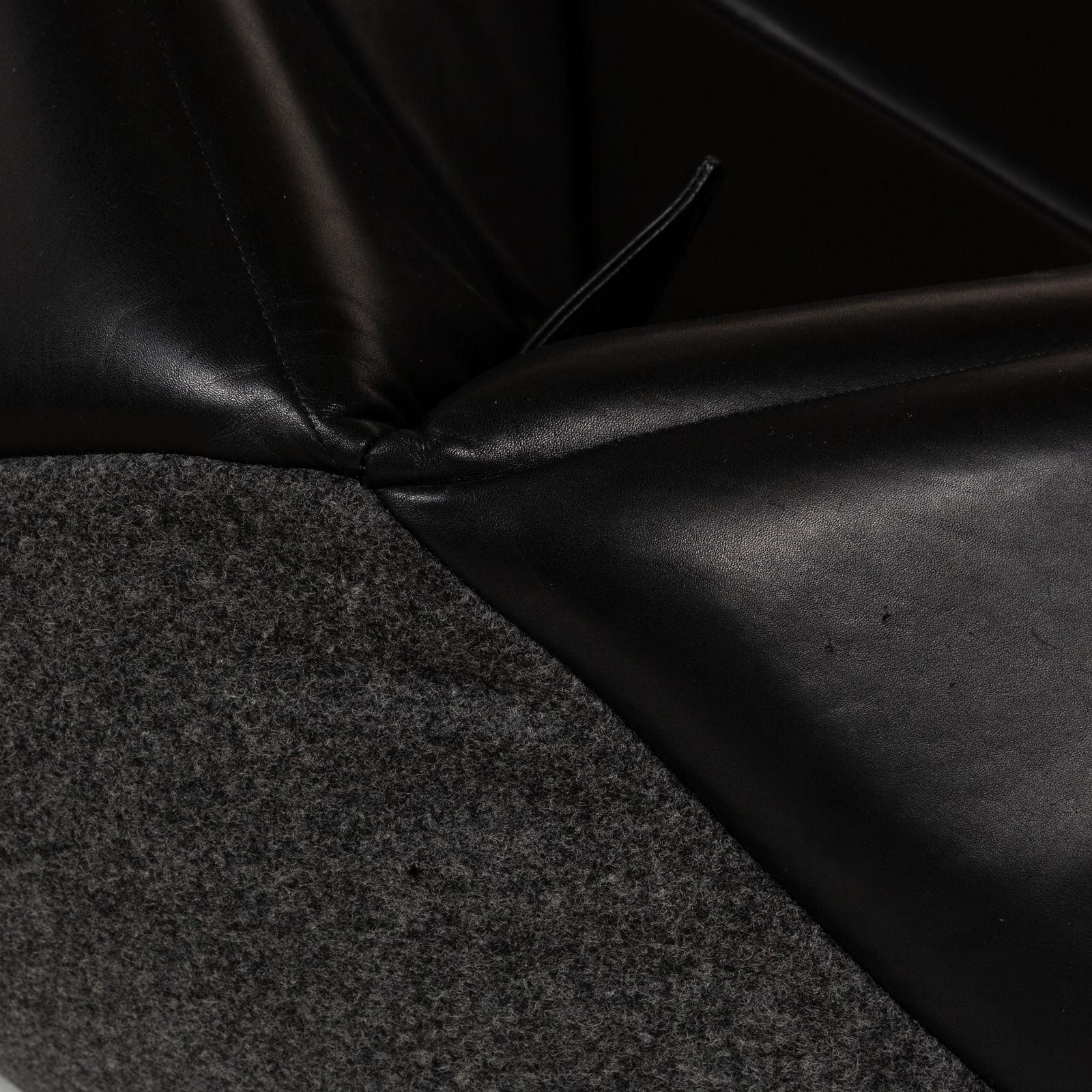 Freifrau Marie Fabric Armchair Black Grey Bean Chair photo Meubels