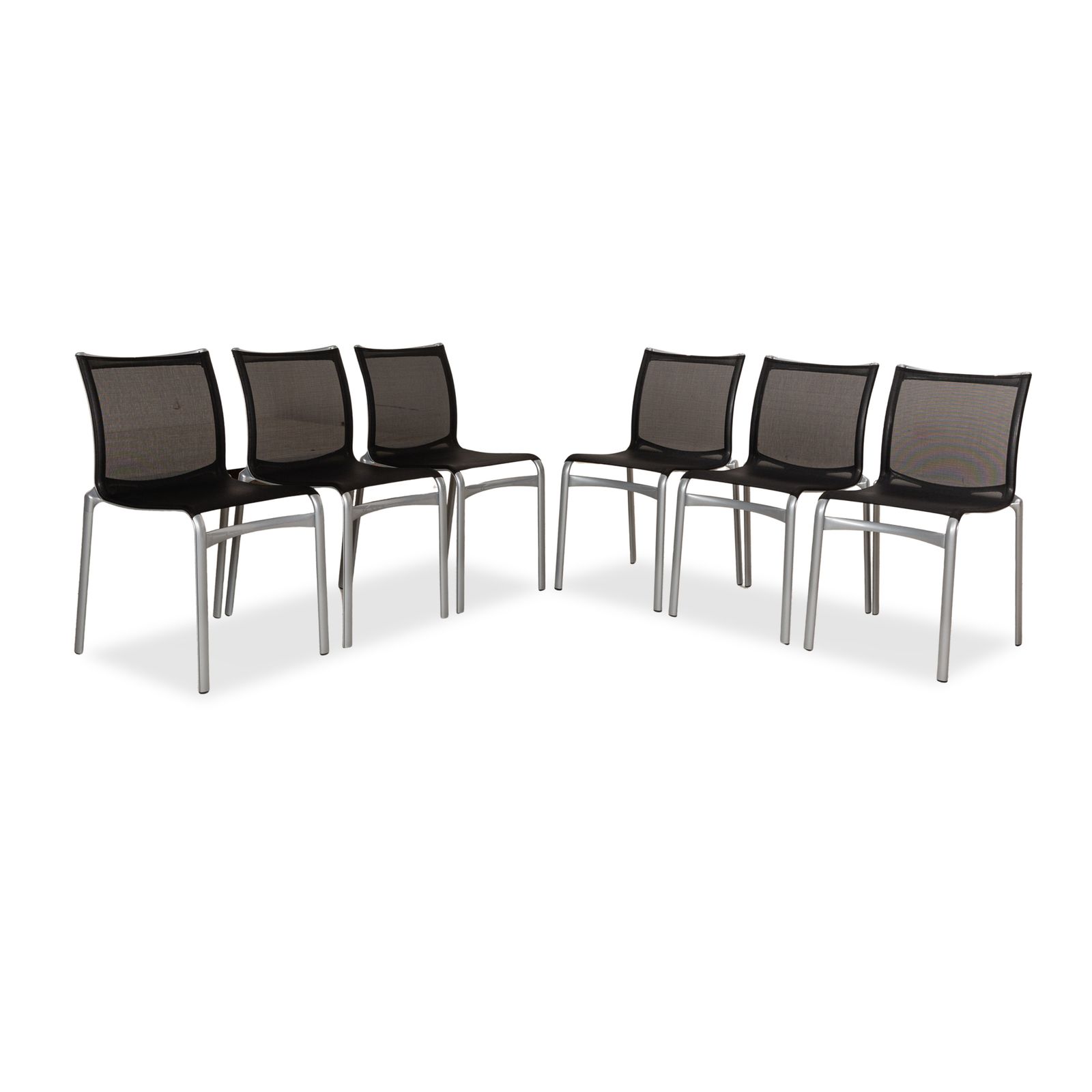 Lot de 6 chaises Alias Highframe 40 en aluminium anthracite