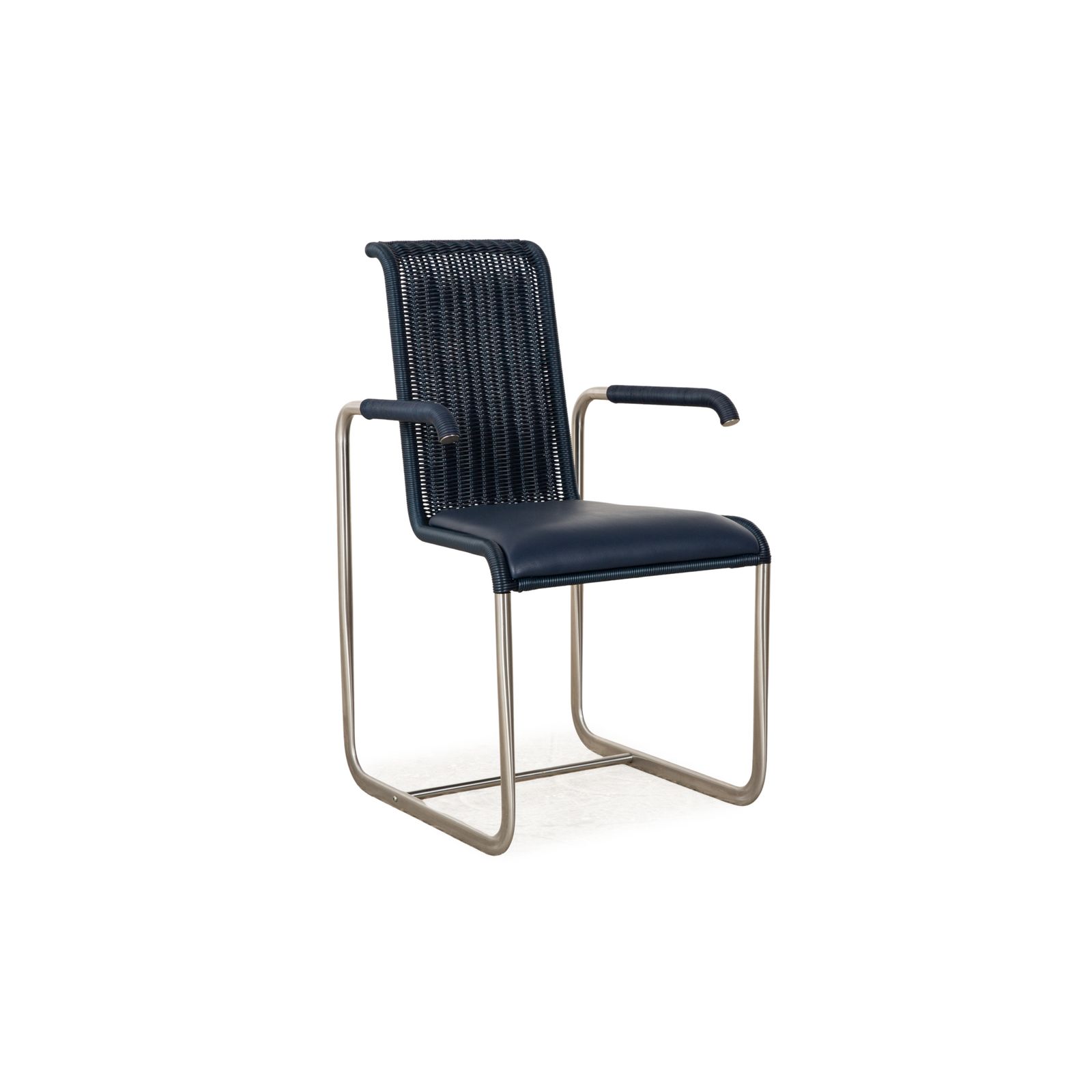 Tecta D20 Houten Stoel Cantilever Eetkamer Blauw