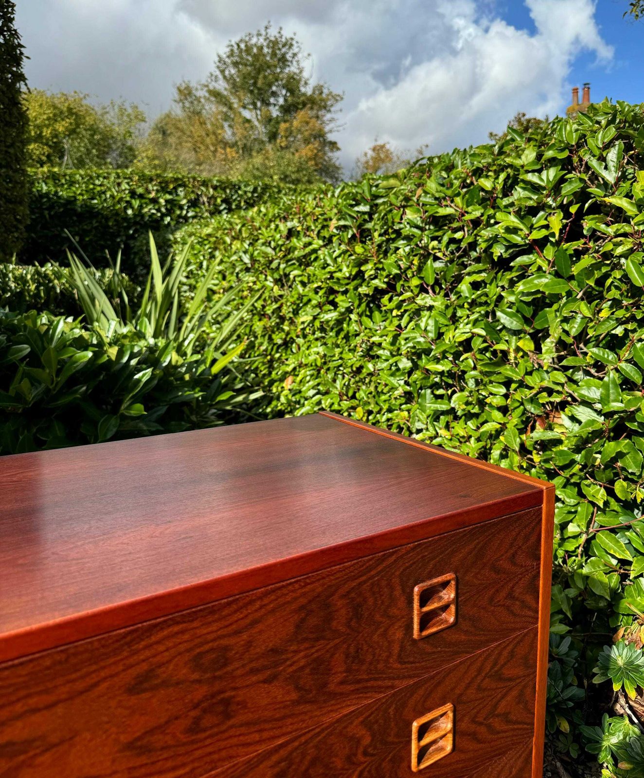 Mid Century Modern Danish Rosewood Chest By Brouer Møbelfabrik photo for sale