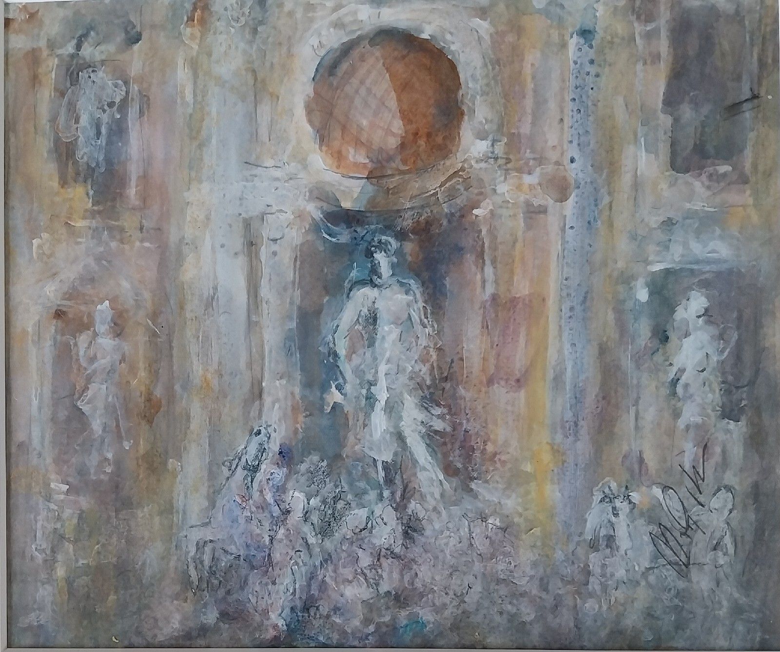 Impressionist Contemporary Art Rutland  Michael Gibbison Watercolour photo furniture