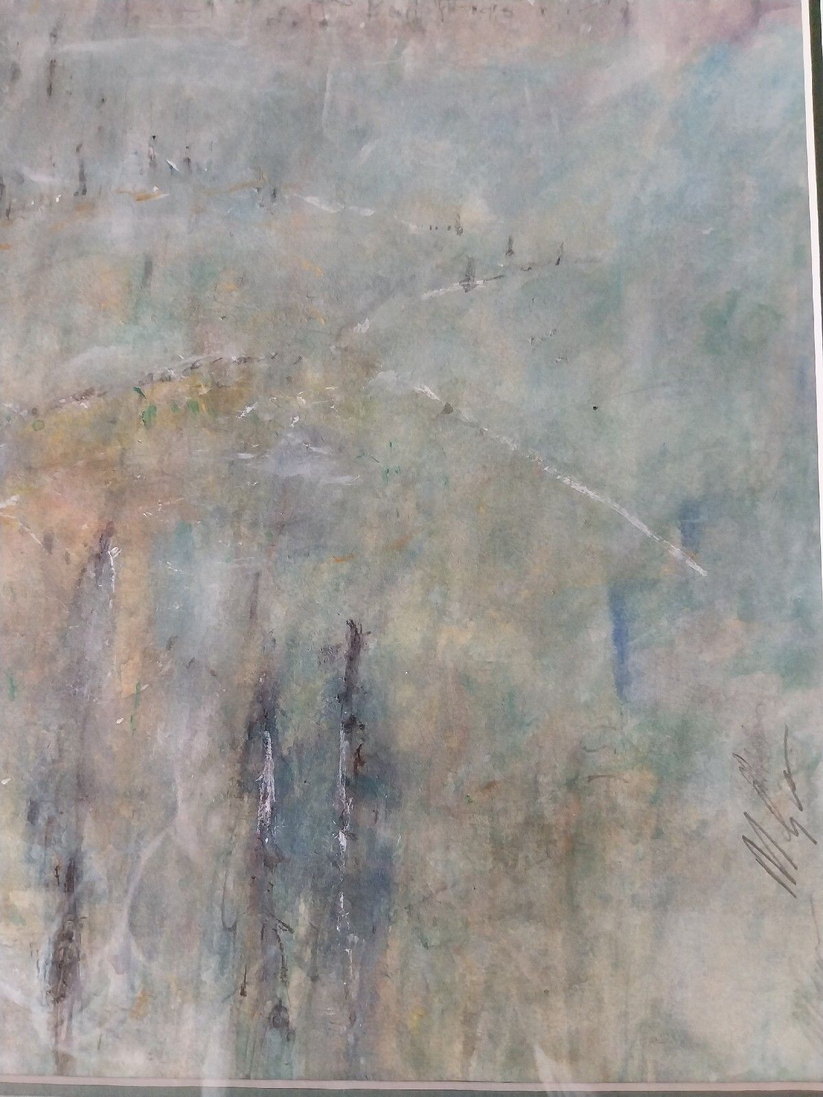 Impressionist Contemporary Art  Michael Gibbison Watercolour Rural Scene France photo 95.0
