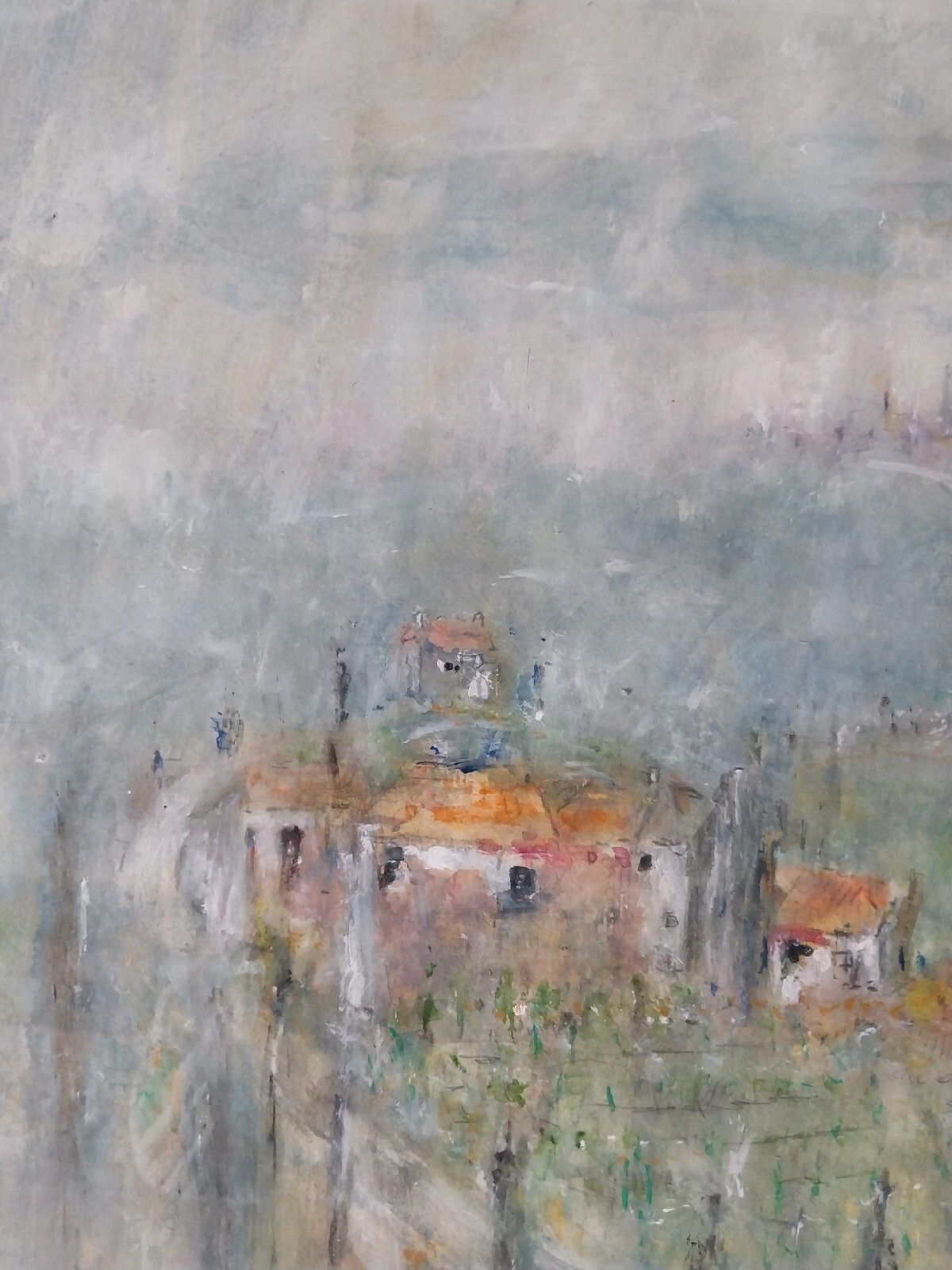photo for sale Impressionist Contemporary Art  Michael Gibbison Watercolour Rural Scene France