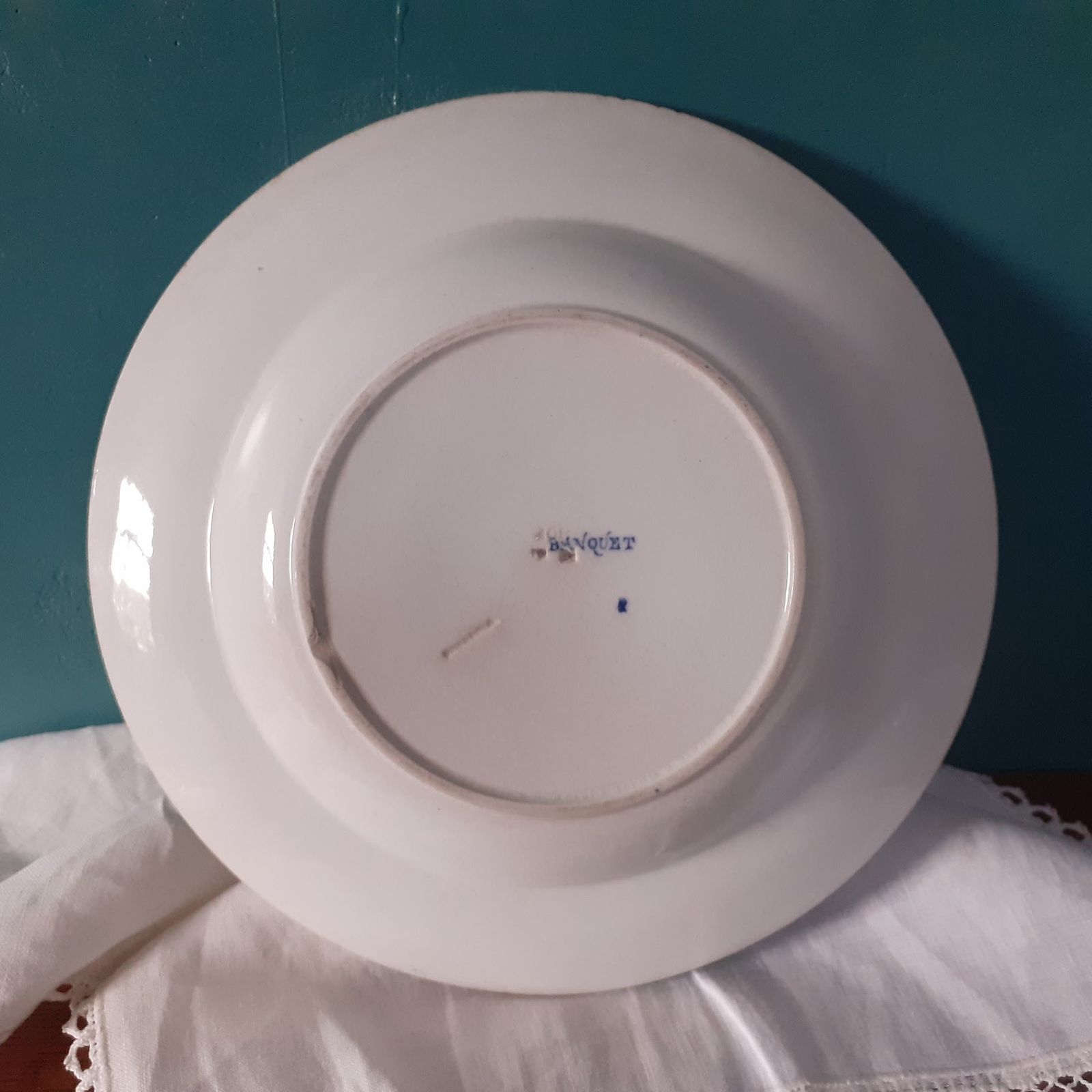 Rare Antique Wedgwood "Banquet" Soup Bowl Pair By Thomas Allen   Blue Transferware photo 180.0