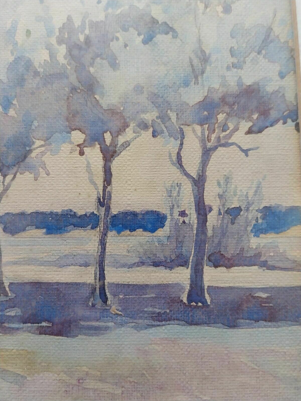 Vintage Lilian Bouton Smith Original Watercolour Seascape 1938 Antique Ooak photo vintage