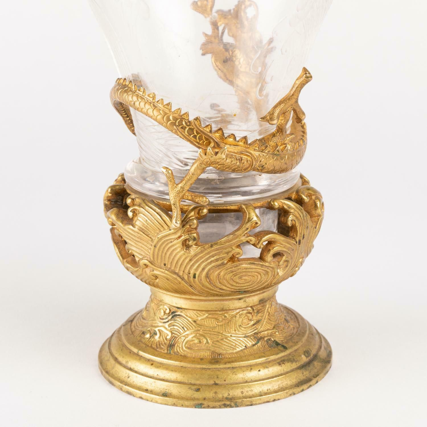 Home Decor Vase From The Escalier De Cristal, Gilt Bronze Mounting, 19th Century photo