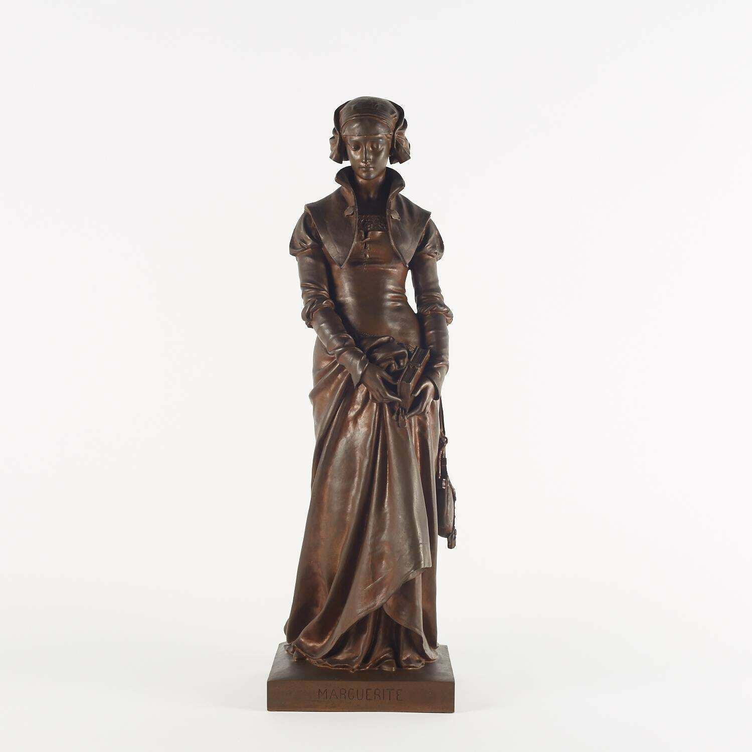 photo for sale Bronze Sculpture By Eugène Aizelin, 19th Century, Napoleon III Period.