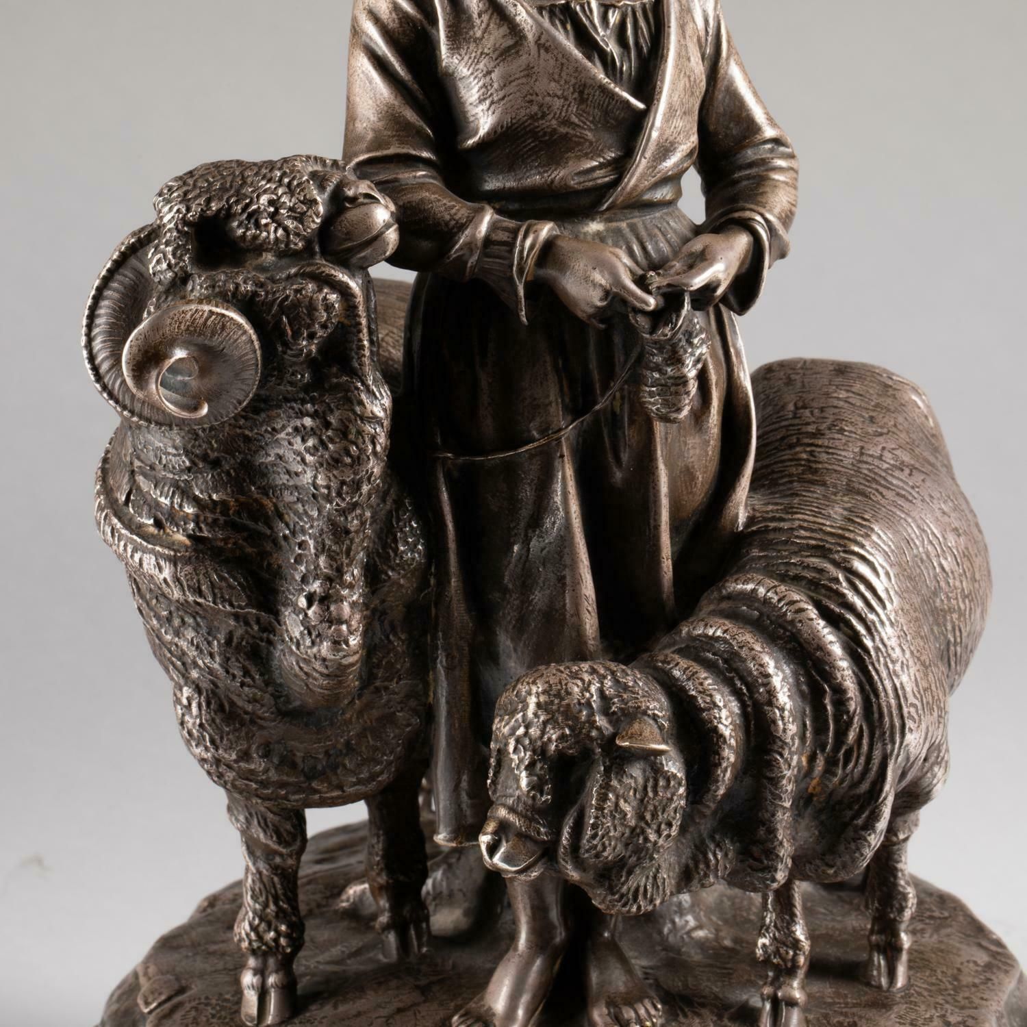 Christofle Sculpture Of A Trophy, 19th Century, Napoleon III Period. photo vinterior