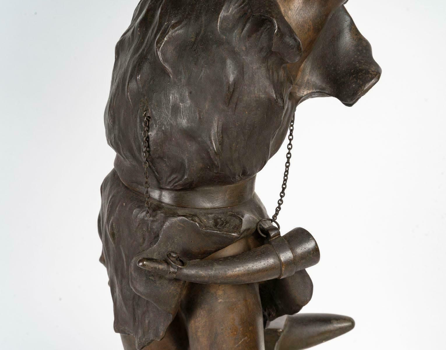 Regule Sculpture Of Siegfried In The Napoleon III Style, Circa 1900. photo for sale