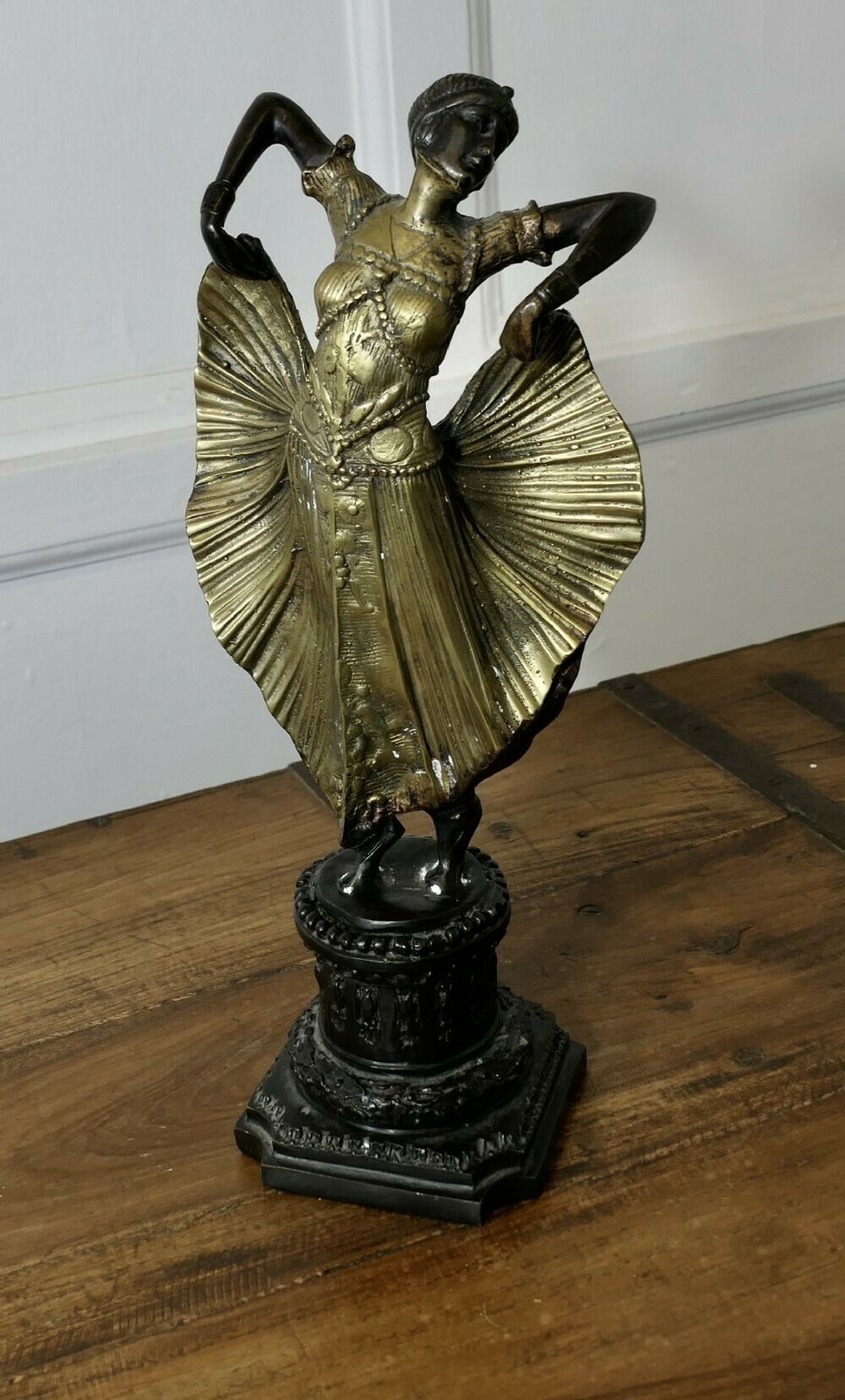 Art Deco Statue Of An Egyptian Dancer After Chiparus photo furniture