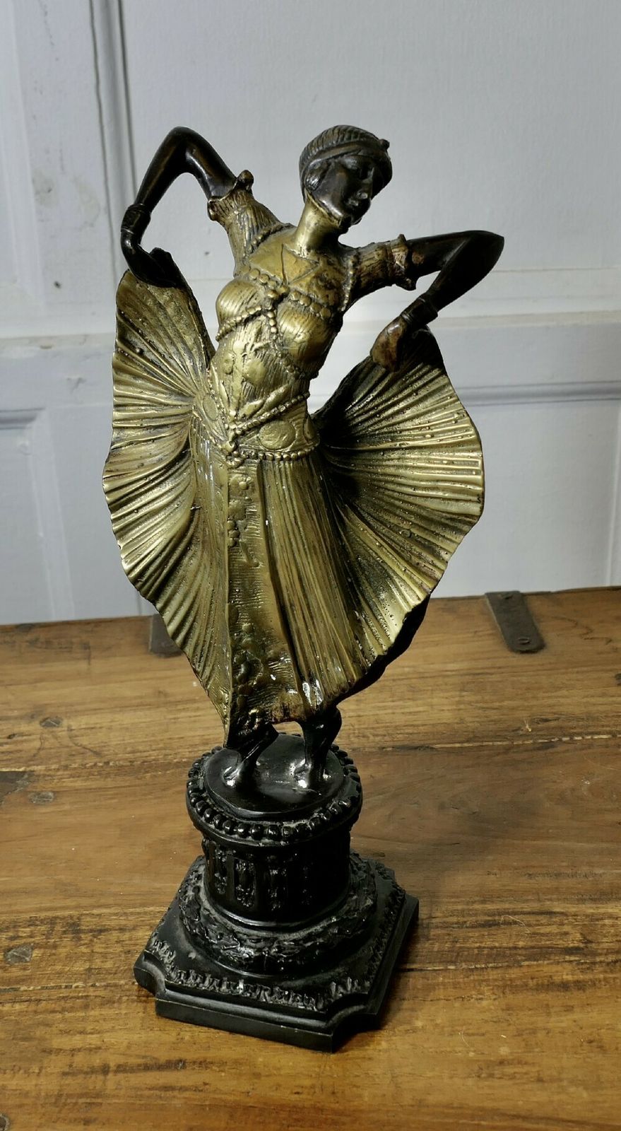 Art Deco Statue Of An Egyptian Dancer After Chiparus photo buy