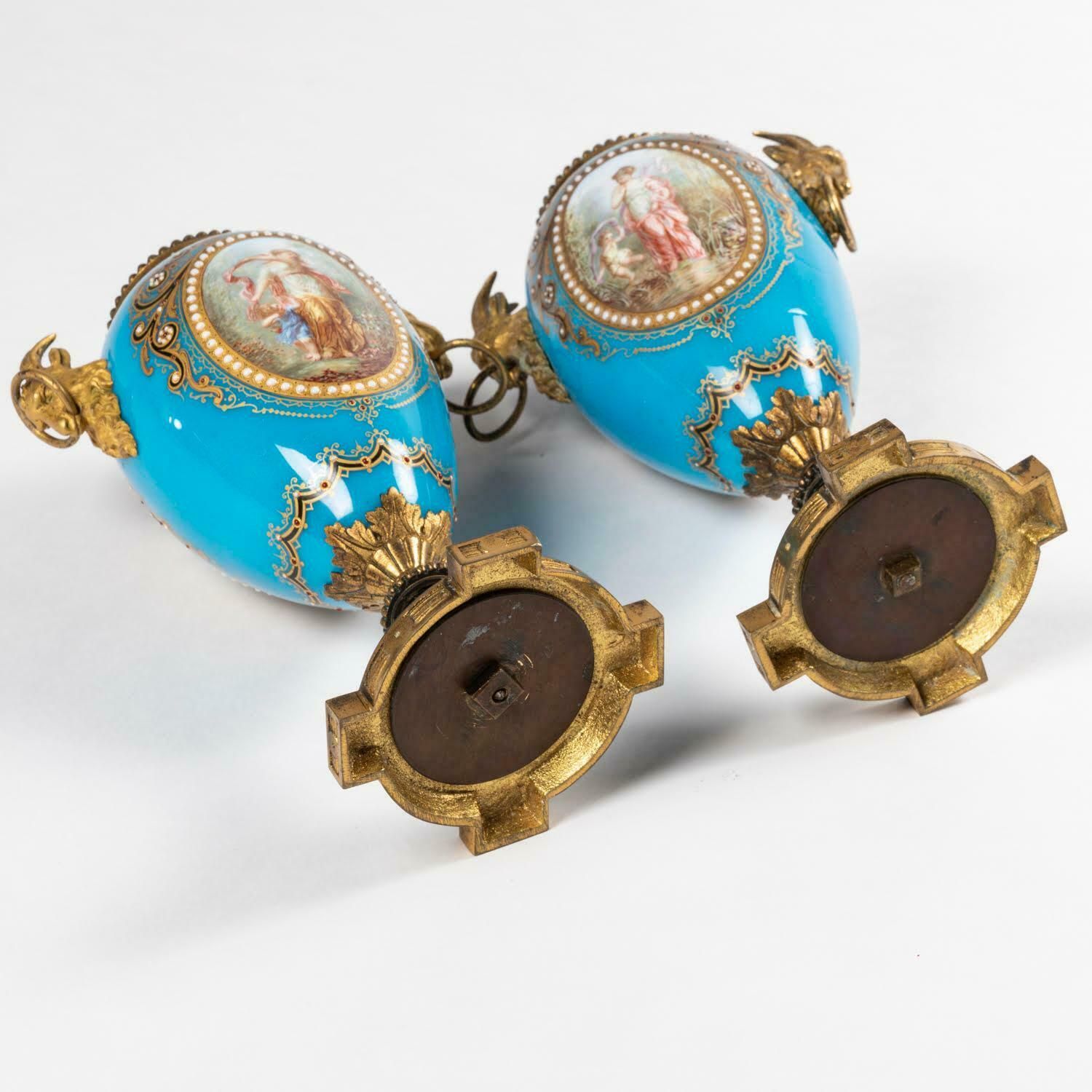 Pair Of Cassolettes Convertible Into Candleholders, 19th Century. photo buy