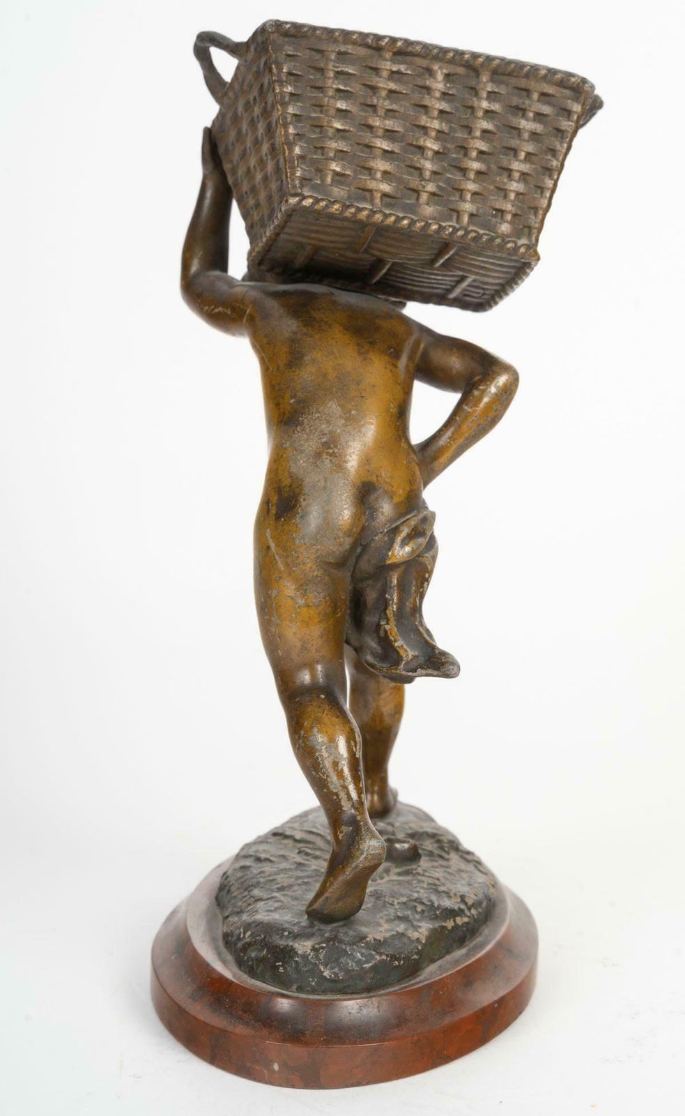 Regule Sculpture, Griotte Marble Base, 19th Century, Napoleon III Period. photo for sale