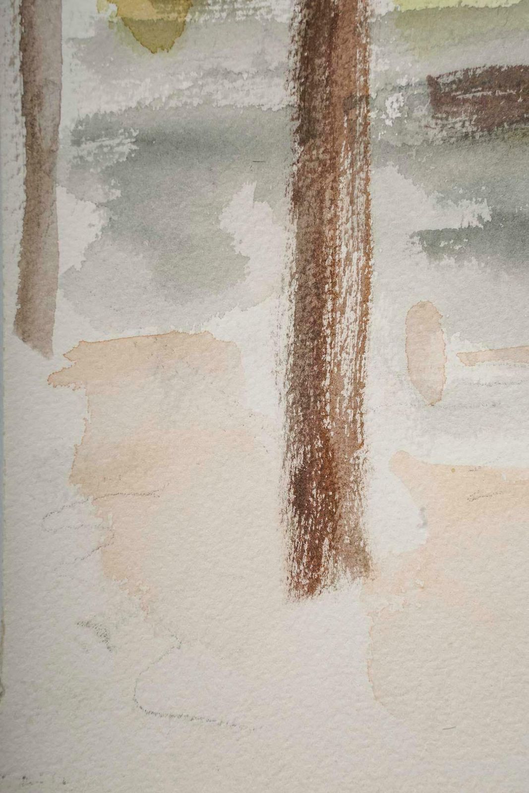 Watercolour In The Asian Style, 20th Century. photo 348.0