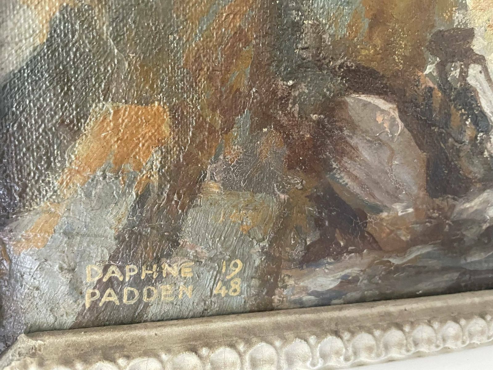 Daphne Padden   Cornish Harbour 1948   Oil On Canvas   St Ives Cornwall Fishing photo 1250.0