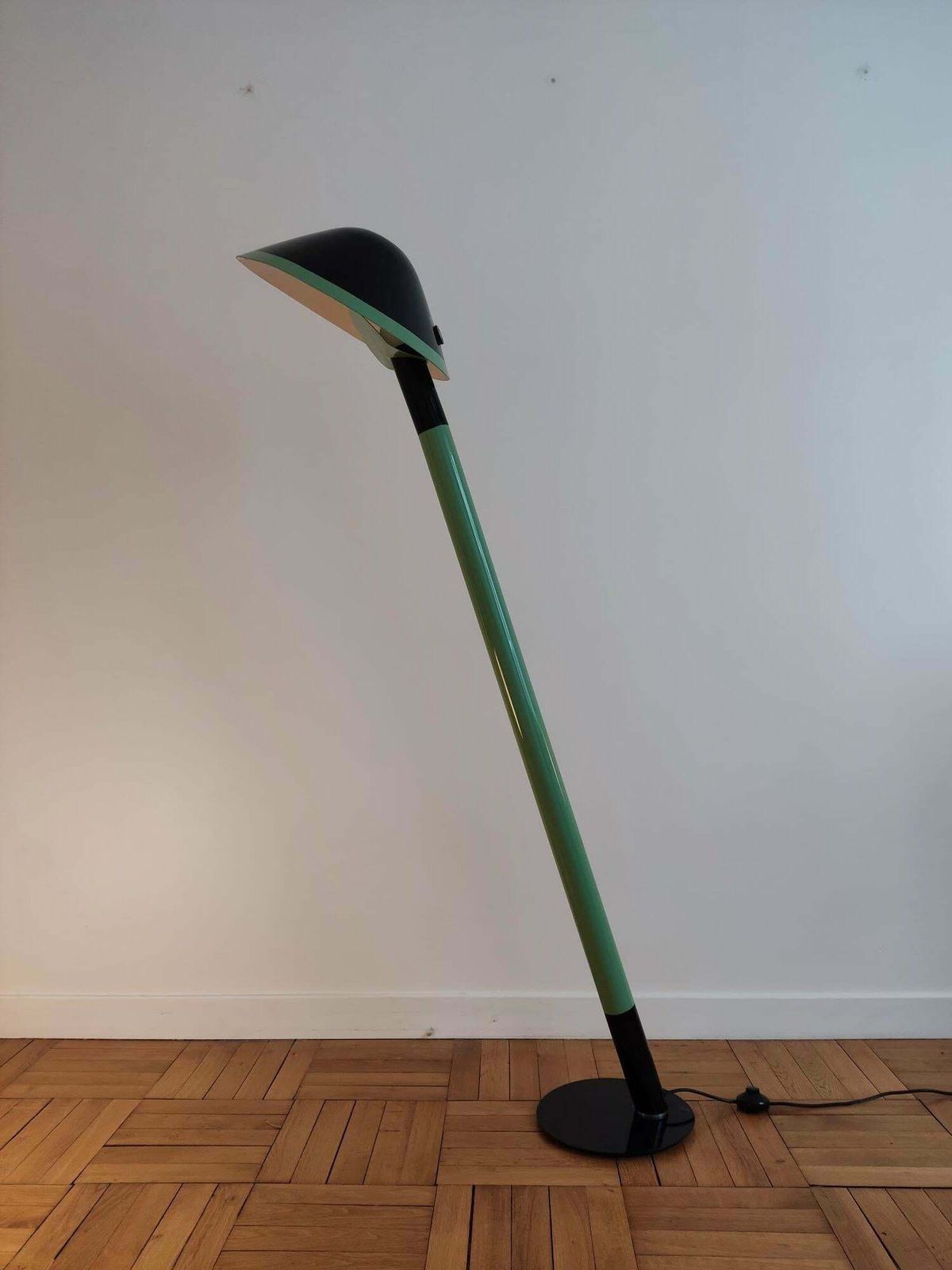 Lacquered Floor Lamp   The Man Who Leans   France 1970 photo furniture