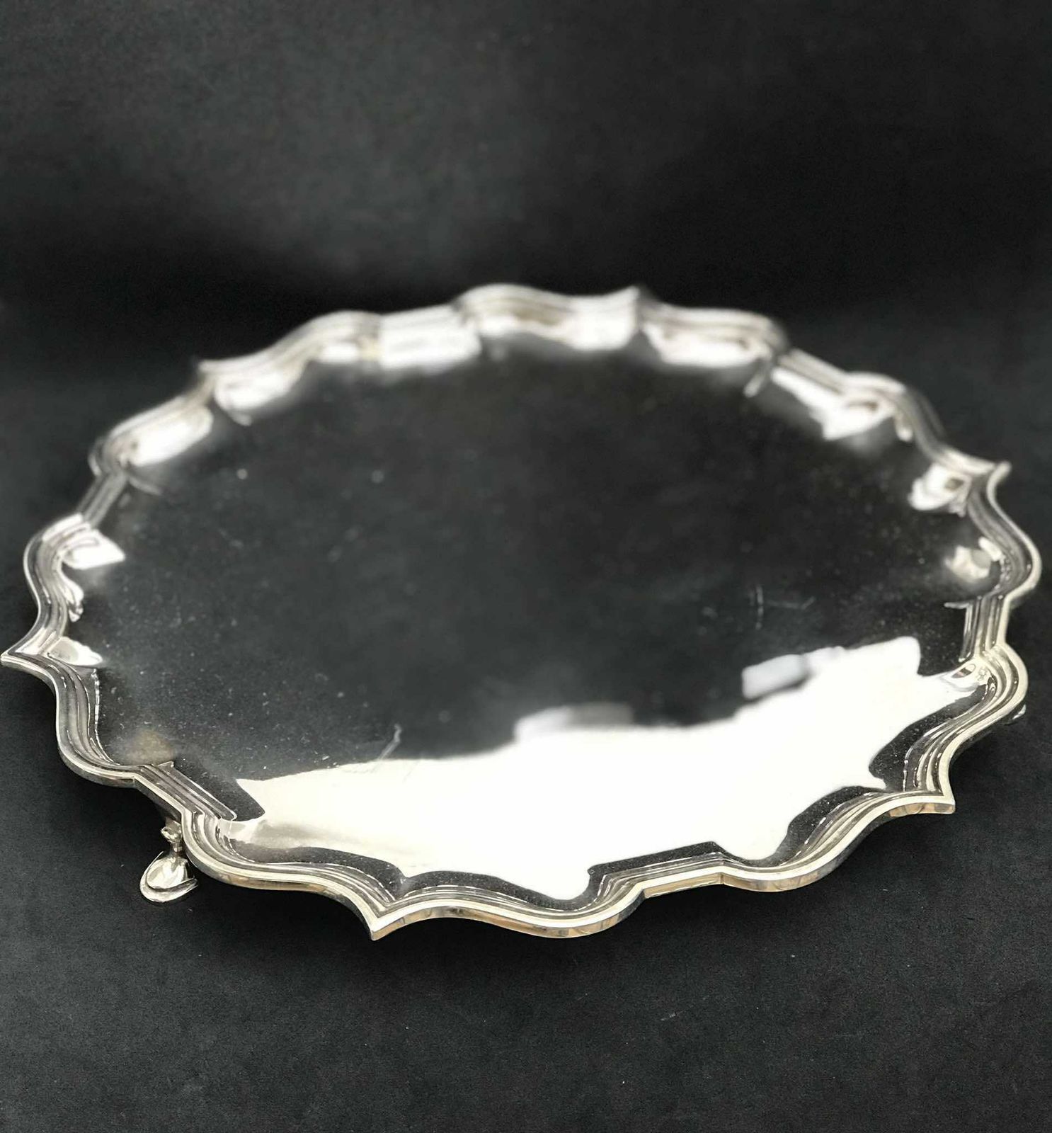 Antique Round Tray Bar Tray England Silver Plated Family Gift Luxury Gift Vanity Decor Antique British Barware Gift For Him photo 350.0