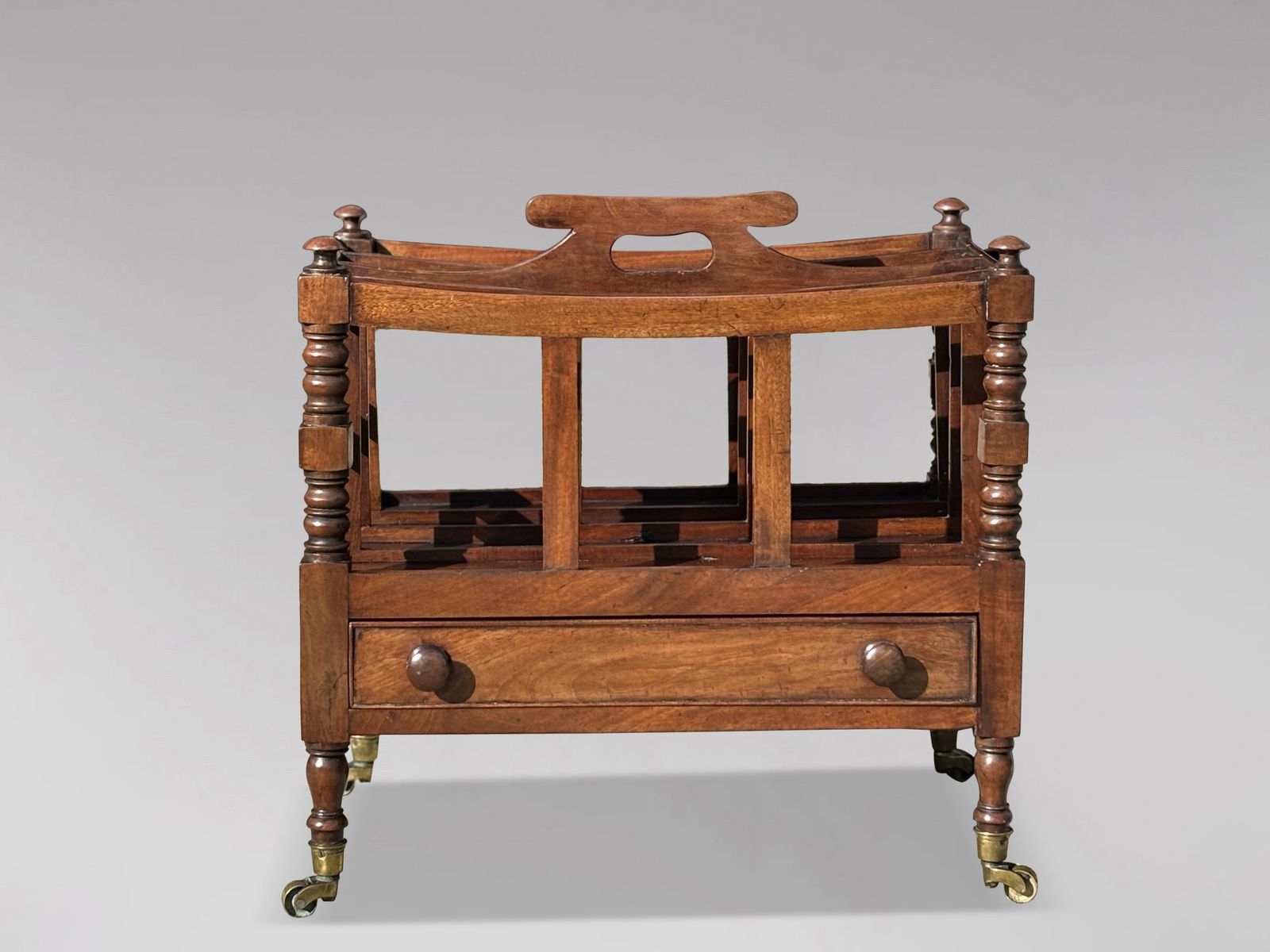 Early 19th Century Georgian Mahogany Canterbury photo vinterior
