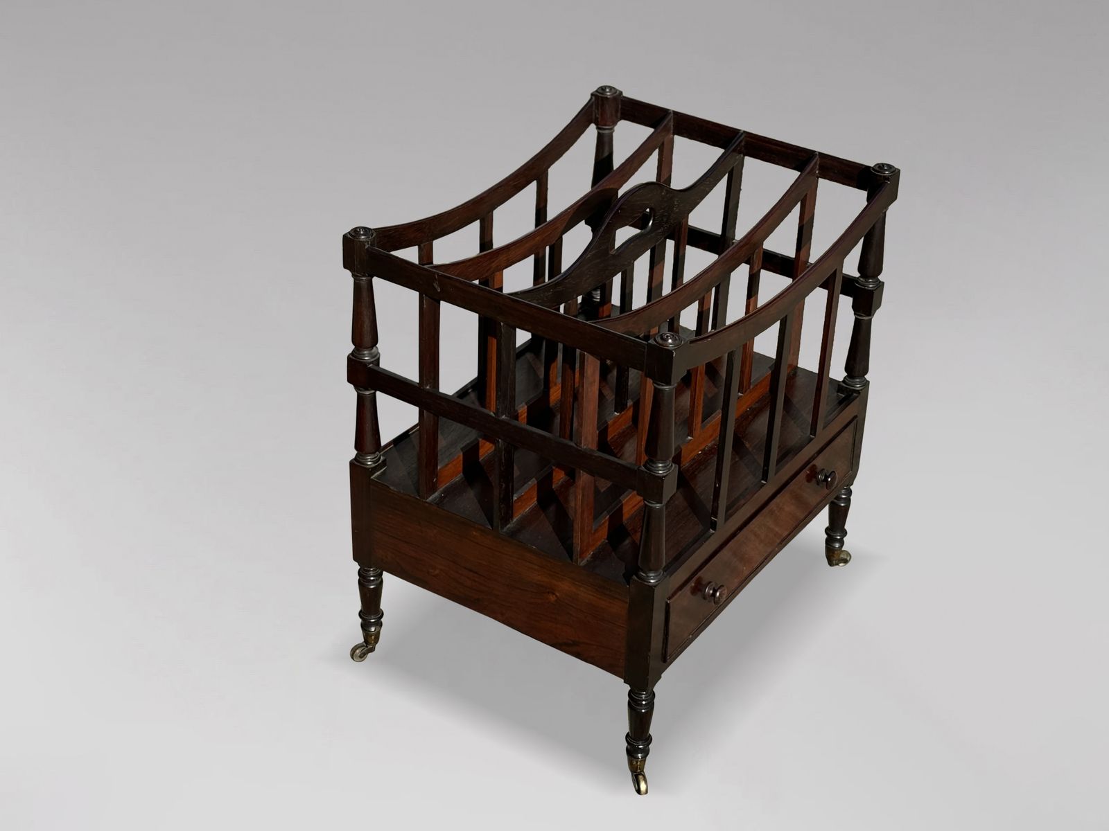 Early 19th Century Regency Period Rosewood Canterbury photo for sale