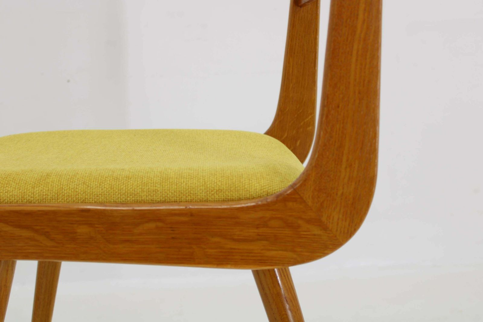 Furniture 1960s Set Of Four Restored Rare Dining Chairs, Czechoslovakia photo