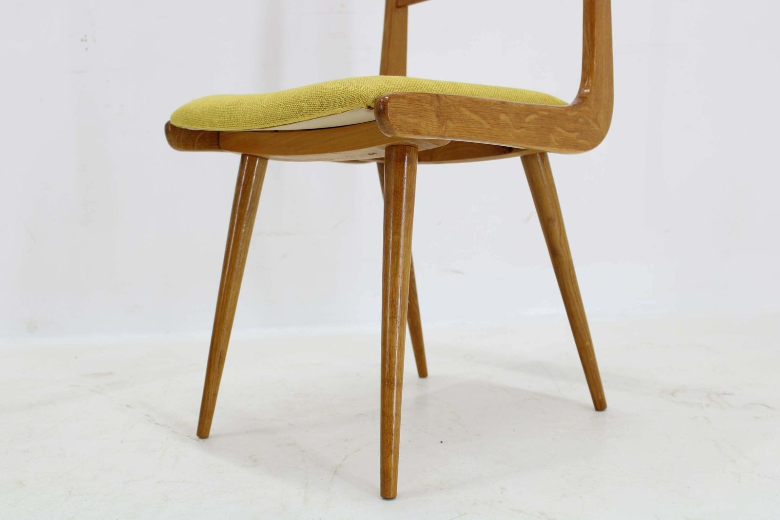 1409.0 1960s Set Of Four Restored Rare Dining Chairs, Czechoslovakia photo