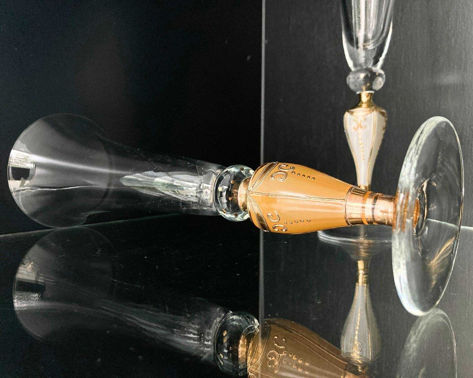 Champagne Flutes Wedding | 2pcs | His And Hers photo Home Decor