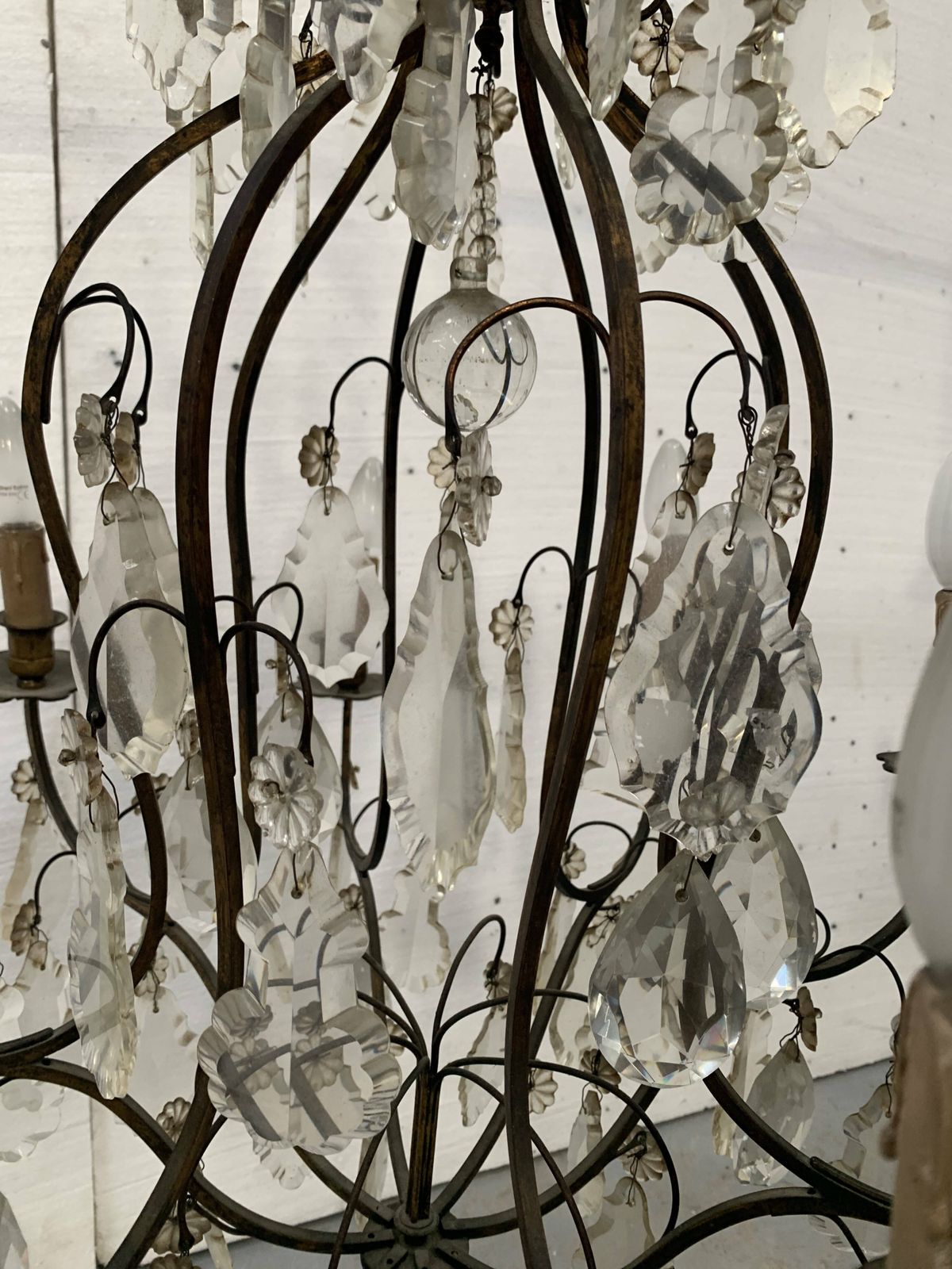 Louis XV Style Cage Chandelier 20th Century Pendant Chandelier photo Lighting