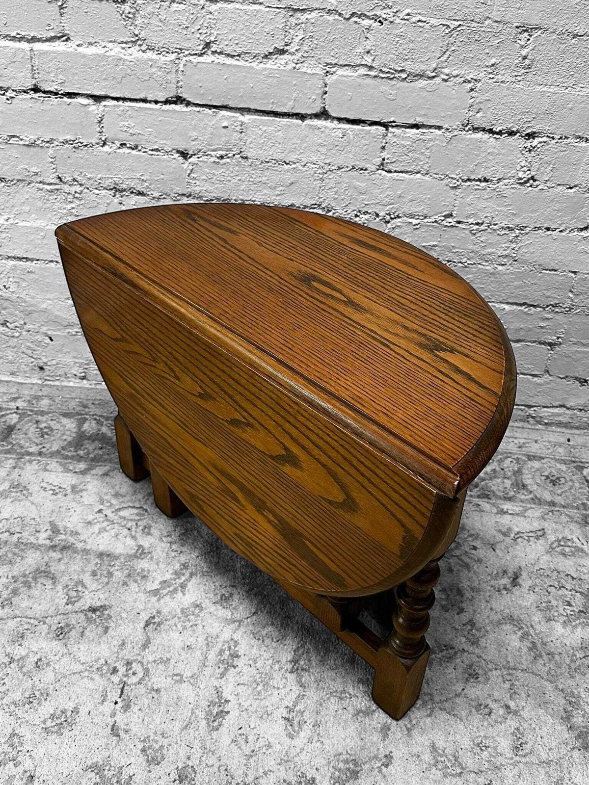 Vintage Old Charm Wood Brothers Coffee Table / Drop Leaf Table C1970 photo 250.0
