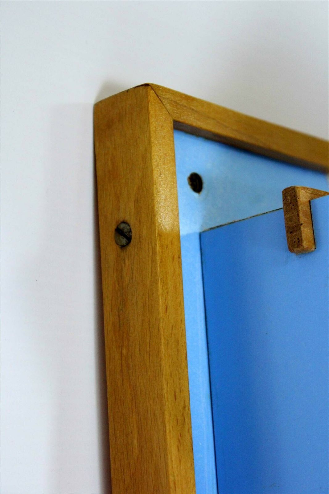 Restored Vintage Blue & Grey Geometric Coat Rack From Drevokov Blatna, 1972 photo 980.0