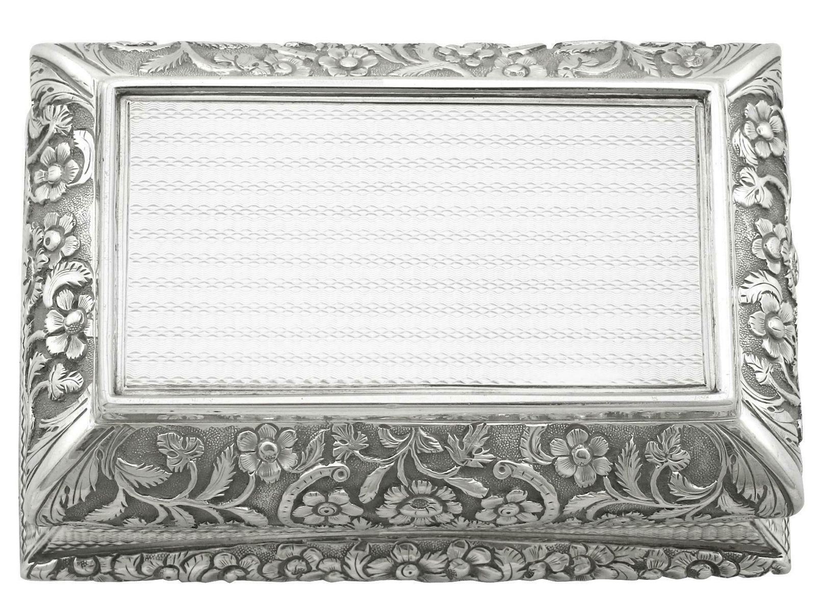 Antique William IV Sterling Silver Table Snuff Box photo furniture