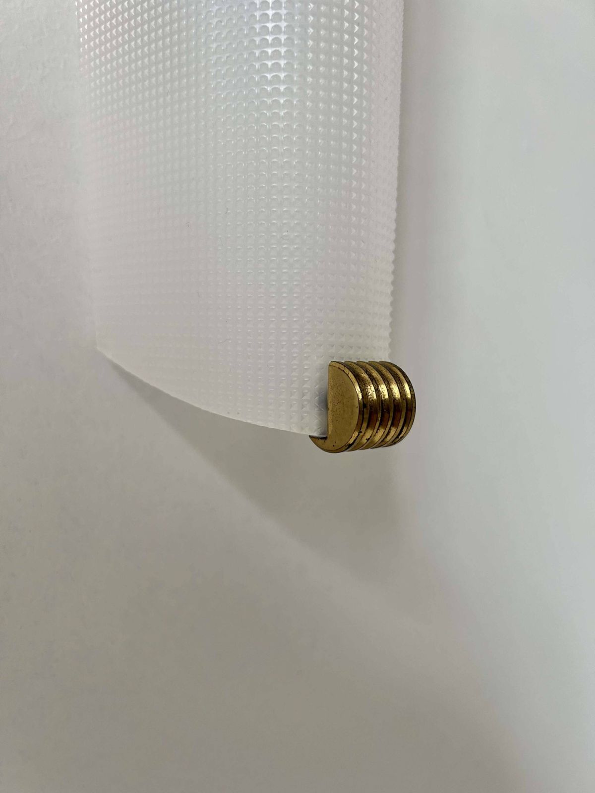 Pair Of Vintage Brass And Perspex Wall Lights, France 1960 photo buy