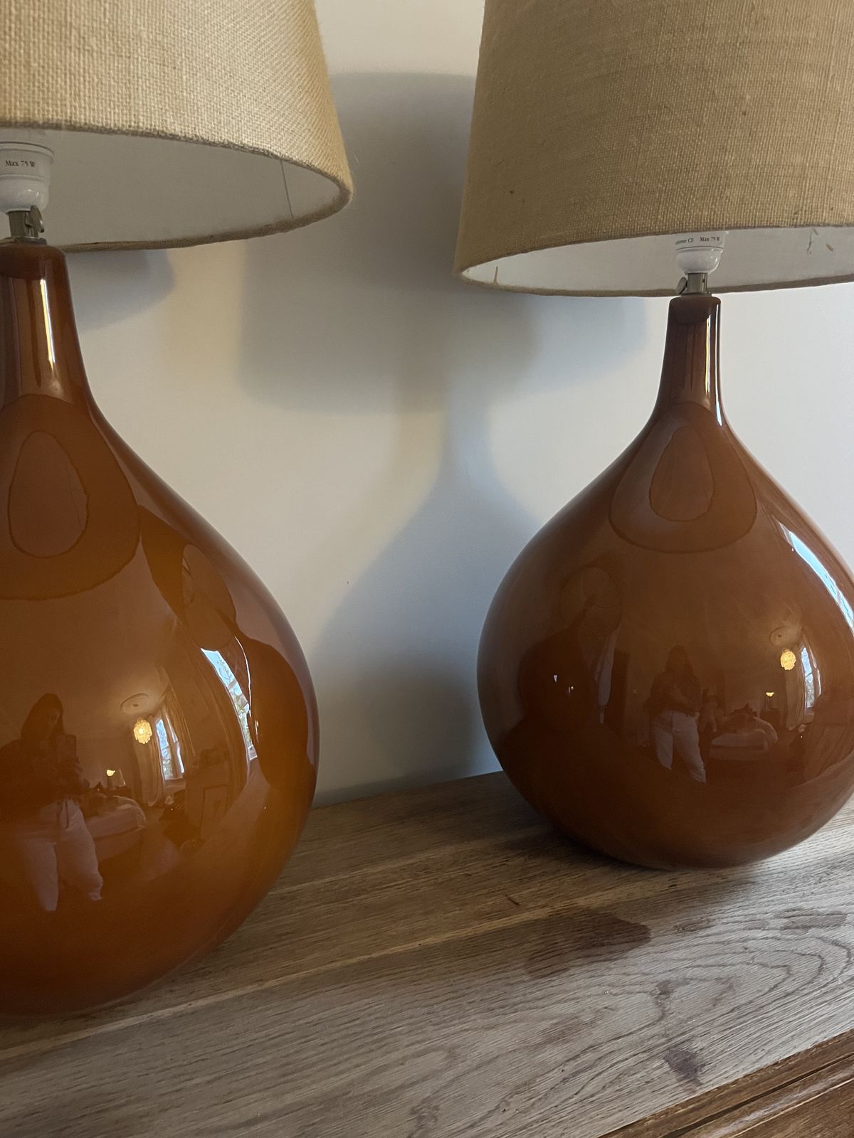 Vintage Table Lamps (Pair) French Manufacture Fdc photo furniture