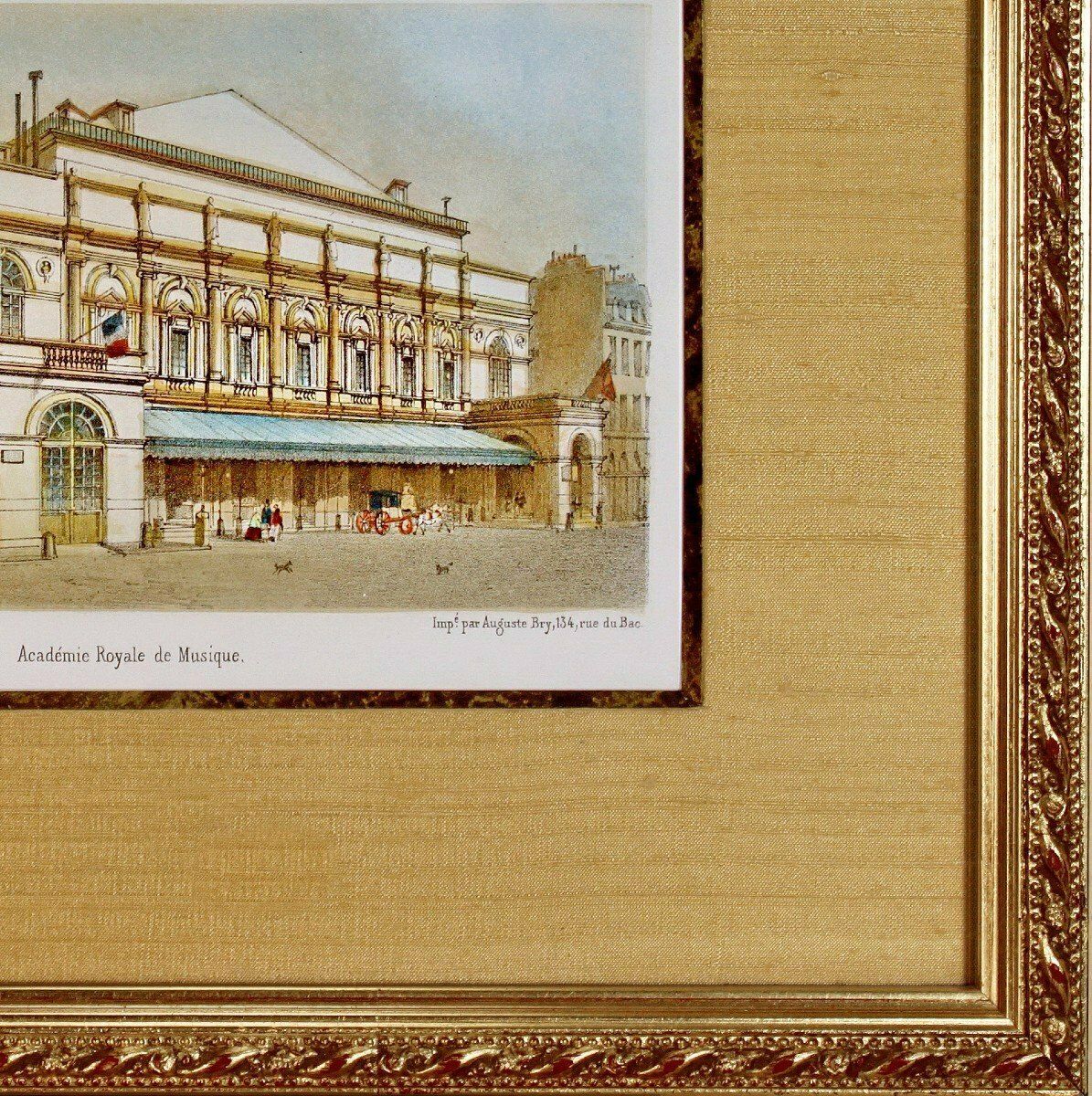Engraving   Paris   Royal Academy Of Music   1st Half Of The 19th Century photo furniture
