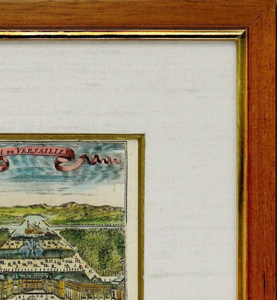 Engraving   Versailles   View Of The Castle Facade Side   Ep. 2nd Half Of The 17th Century (1672) photo furniture