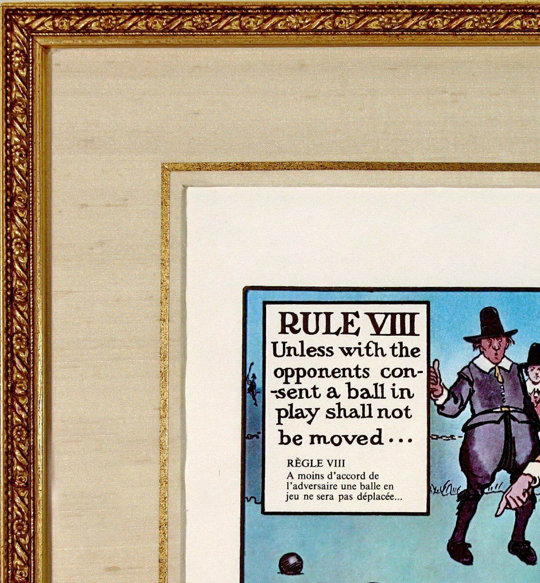 Golf (Humorous)   Rule VIII   Ep. Xxth   (Engraving / Lithograph / Printing) photo furniture