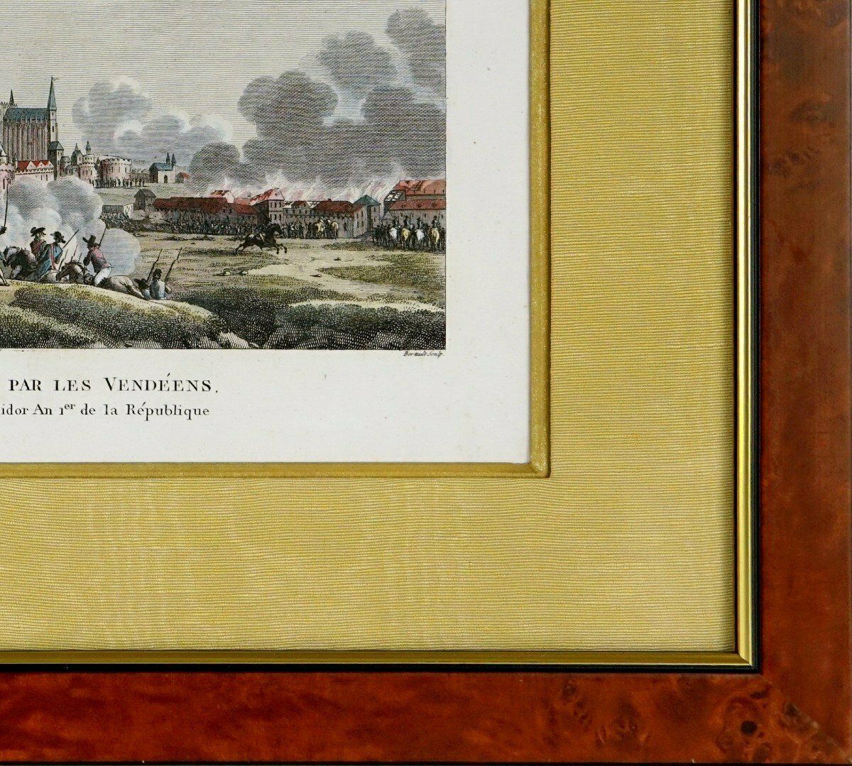 Engraving Attack On Nantes By The Vendéens   Ep. End Of 18th Century   Revolutionary photo furniture