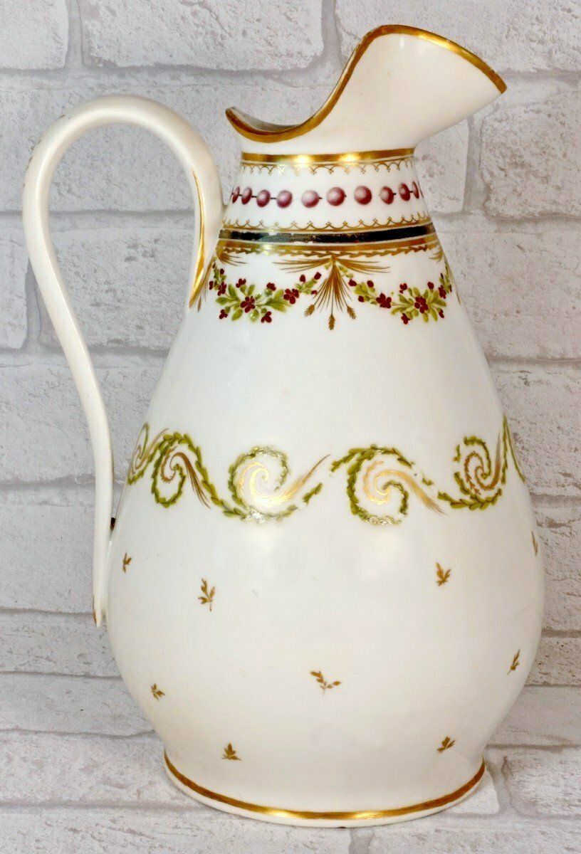 Large And Thick Water Jug In Paris Porcelain   18th Century   Louis XVI photo Home Decor